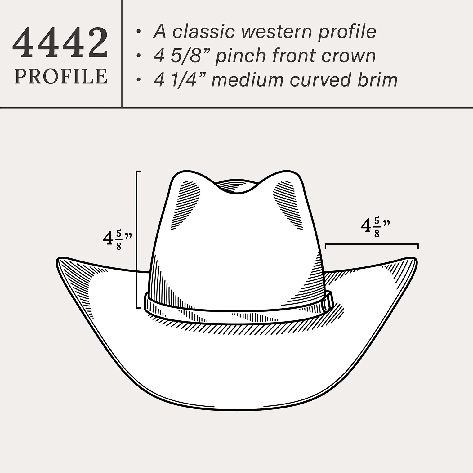 Acoustic 6X Pinch Front Cowboy Hat - Image 9