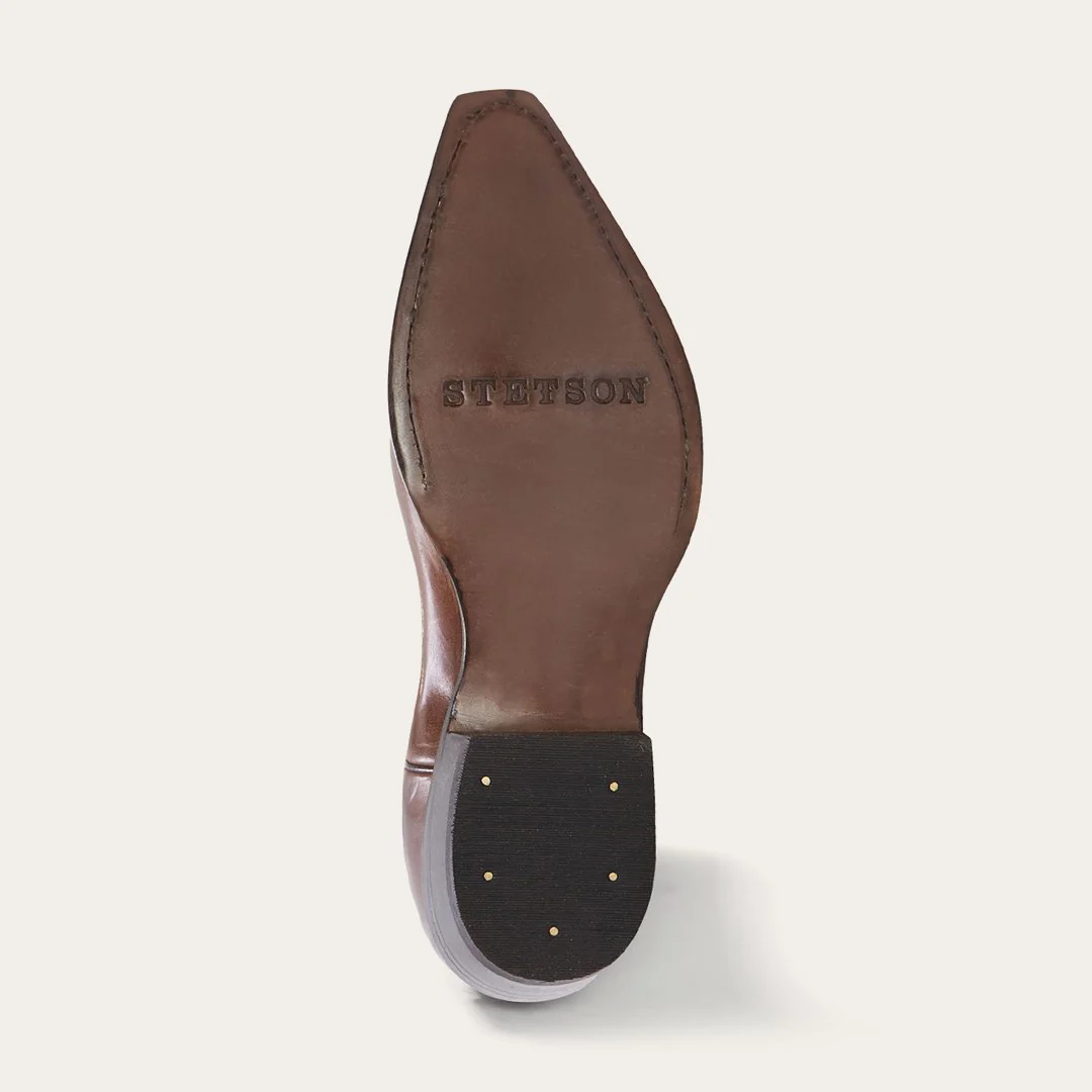 Adeline Burnished Brown Back Zip Cowboy Boot - Image 8