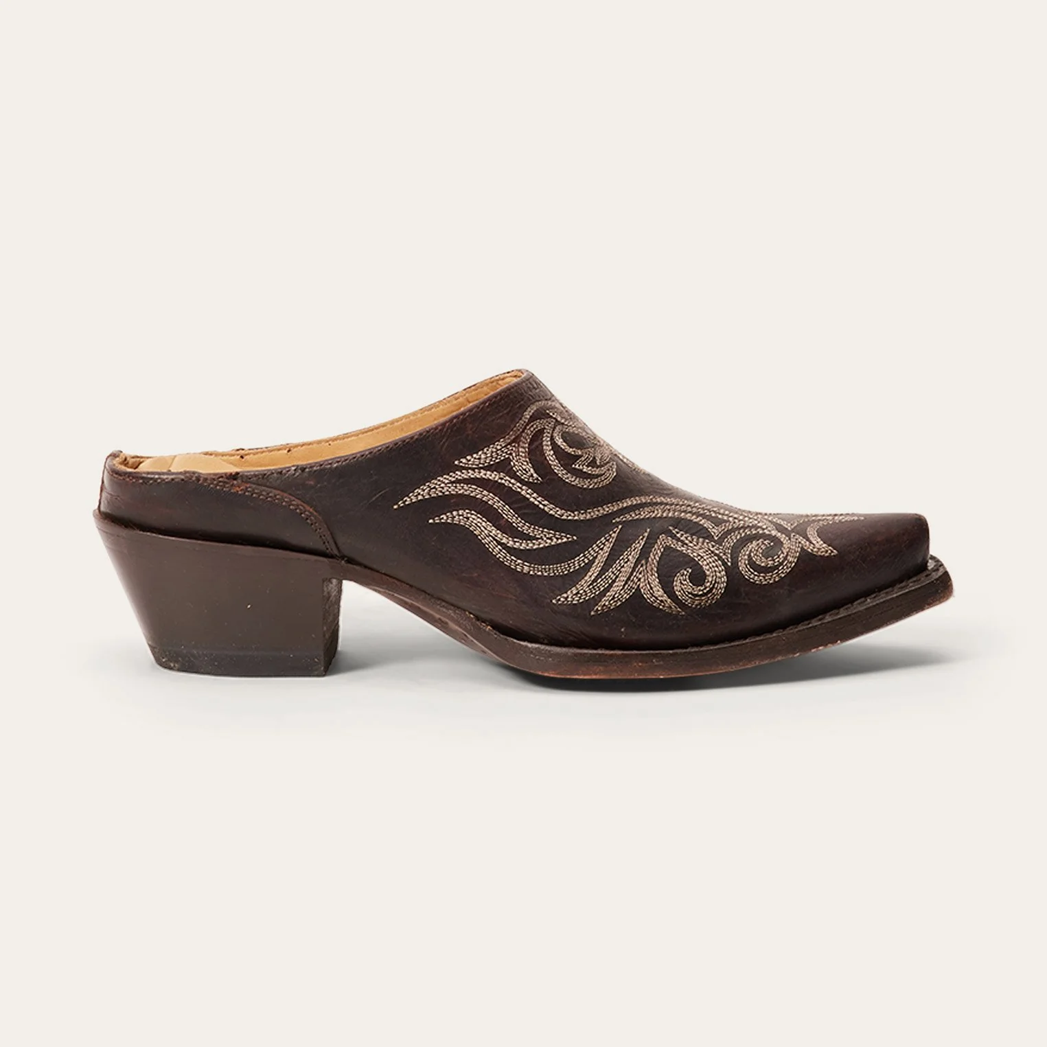 Adley Vintage Finished Leather Mules - Image 3