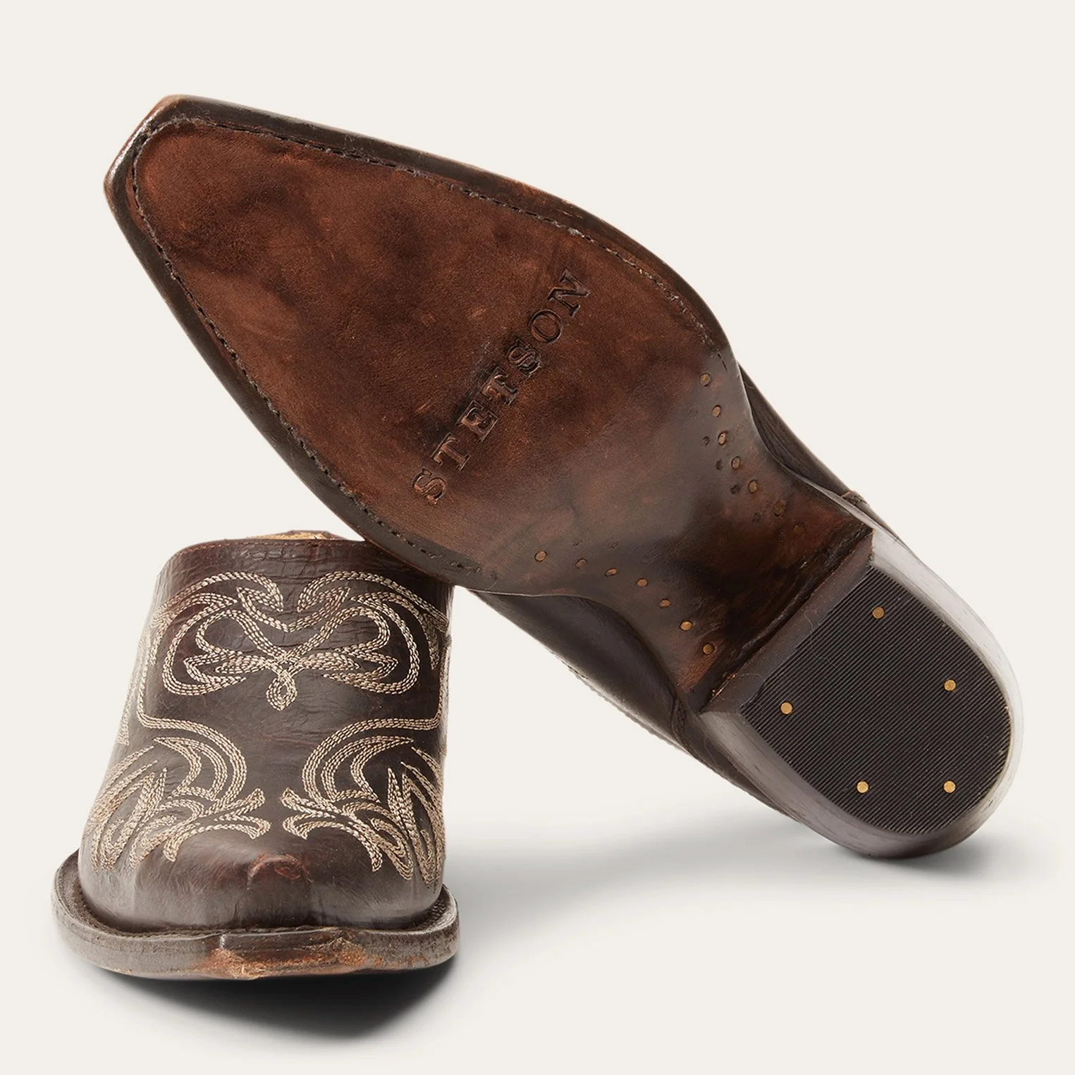 Adley Vintage Finished Leather Mules - Image 7