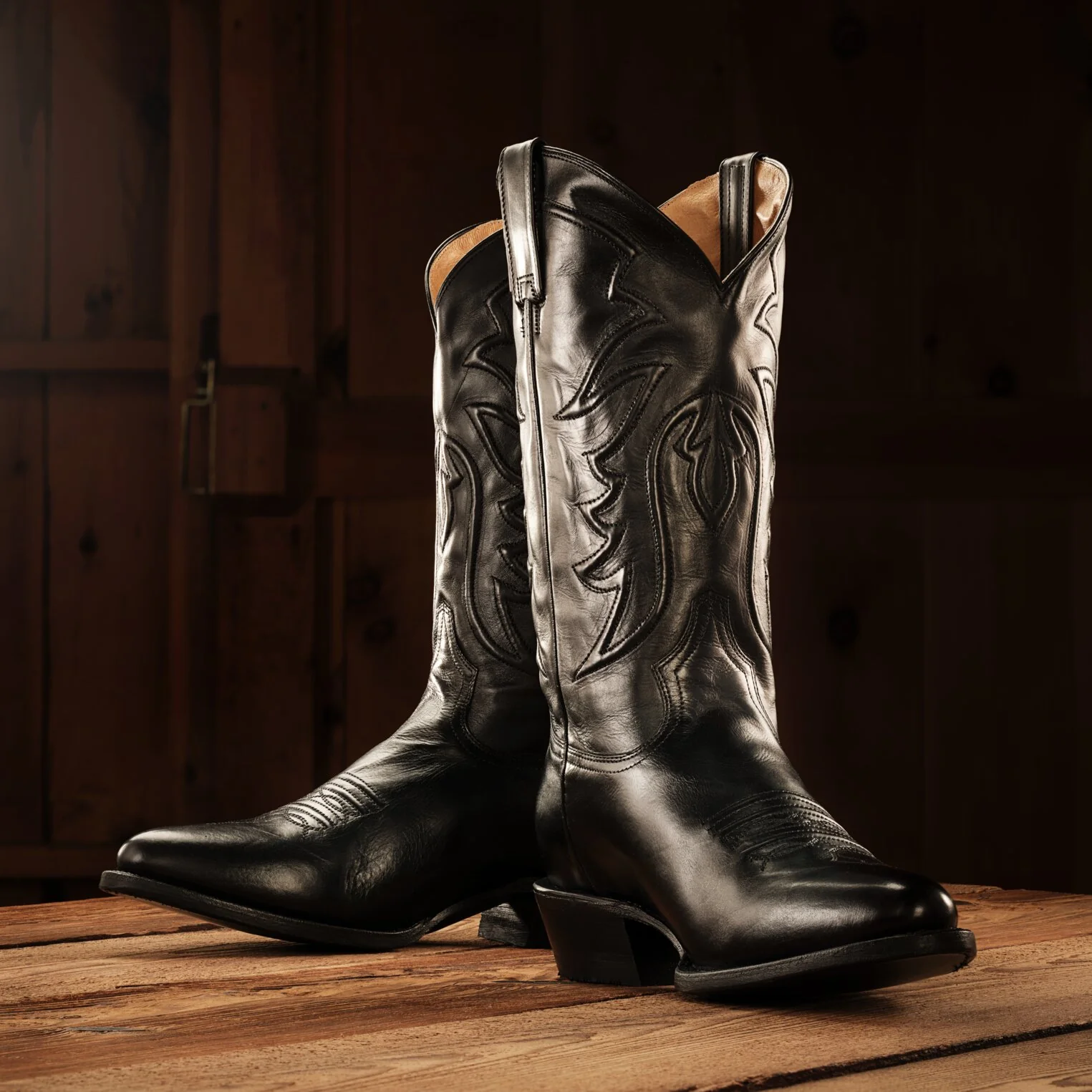 Ames Corded & Burnished Leather Boot - Image 2