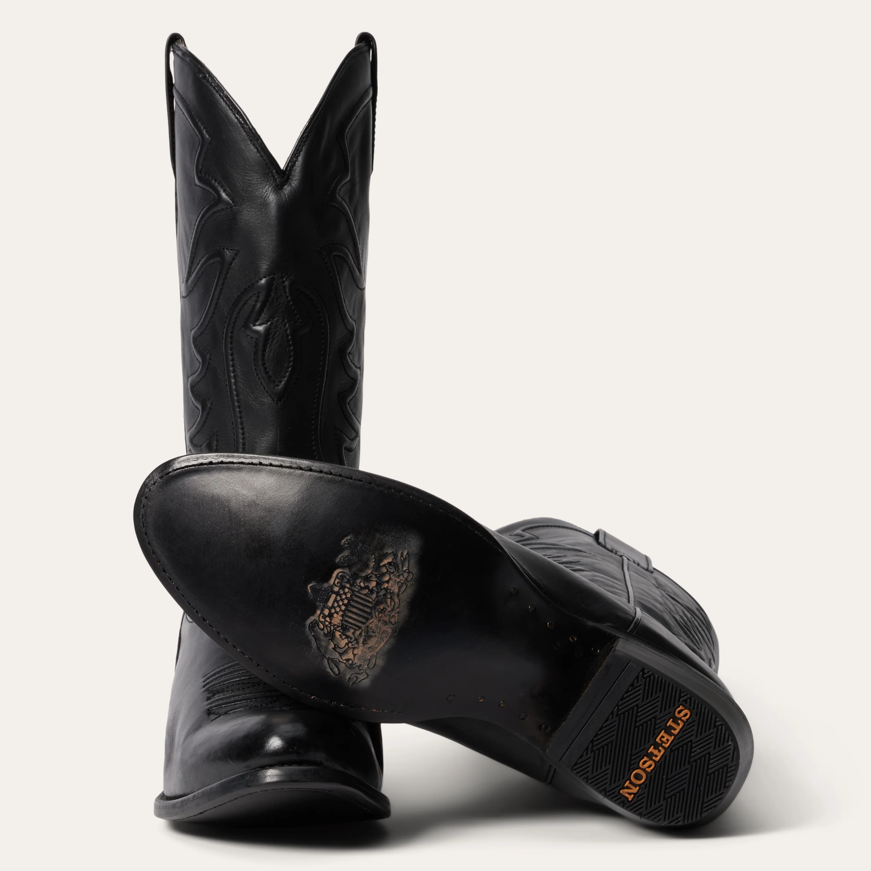 Ames Corded & Burnished Leather Boot - Image 8