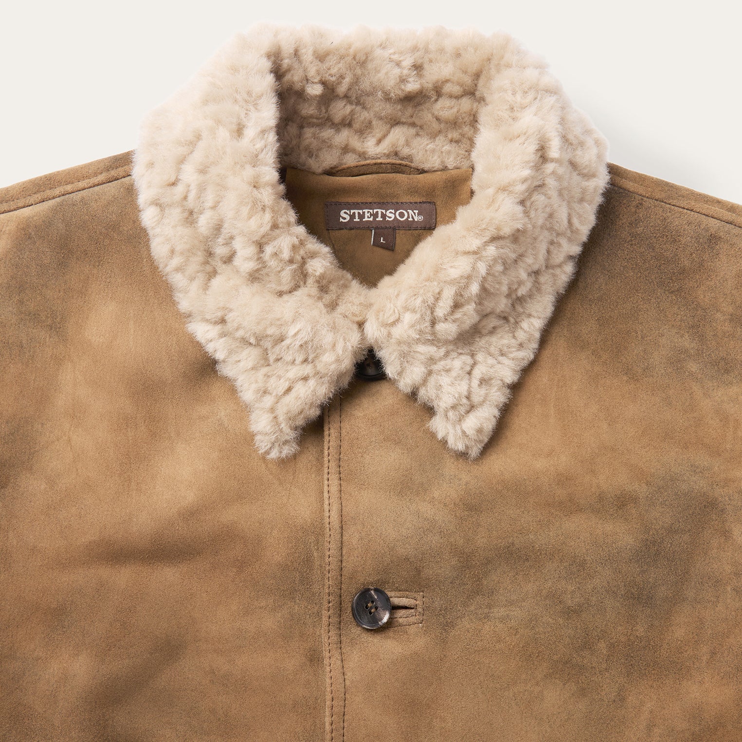 Antique Suede Shearling Jacket - Image 4