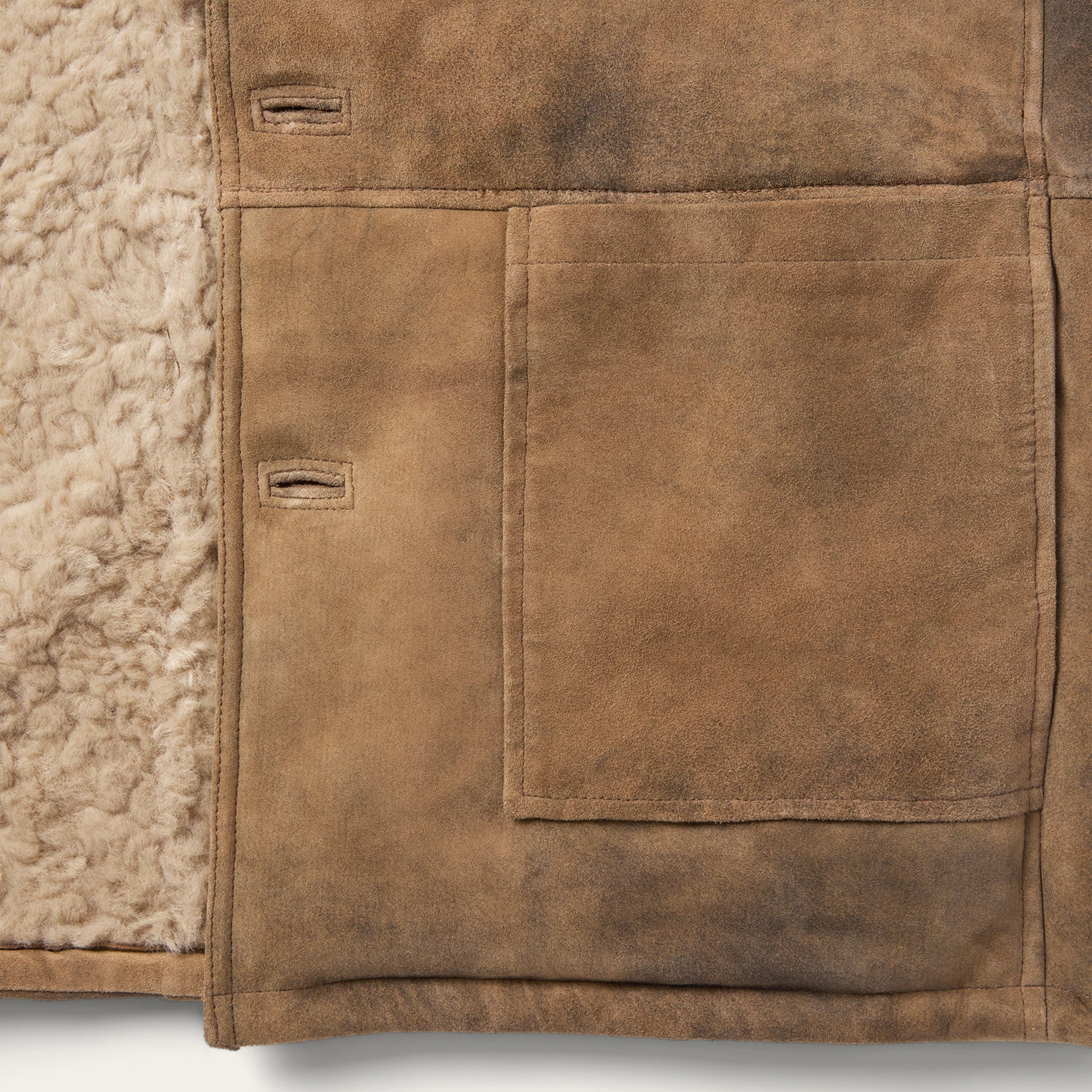 Antique Suede Shearling Jacket - Image 5
