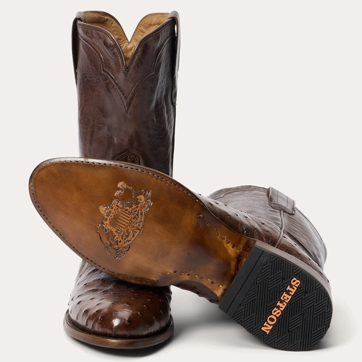 Austin Ostrich Roper Boots - Image 6