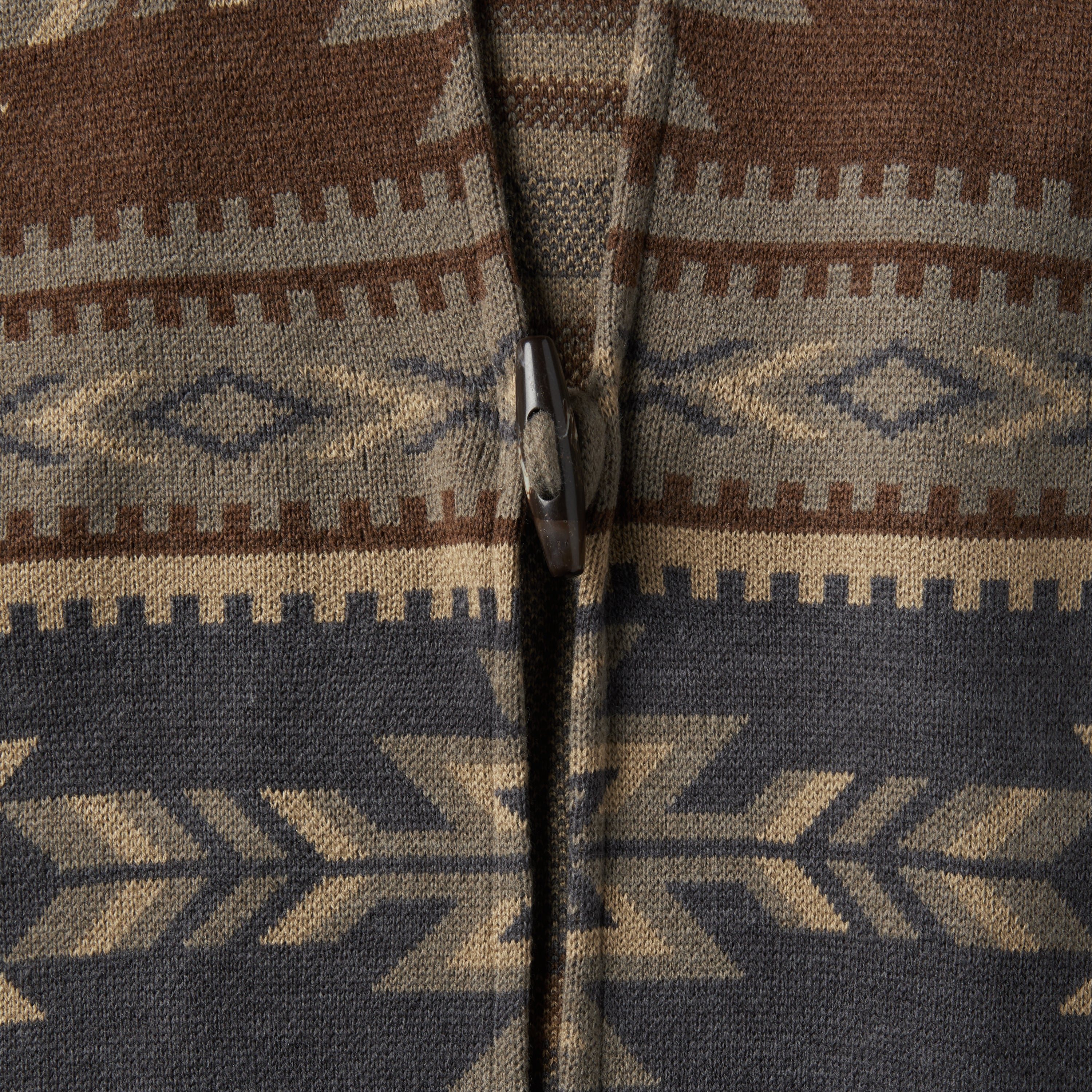 Aztec Print Sweater Poncho - Image 6