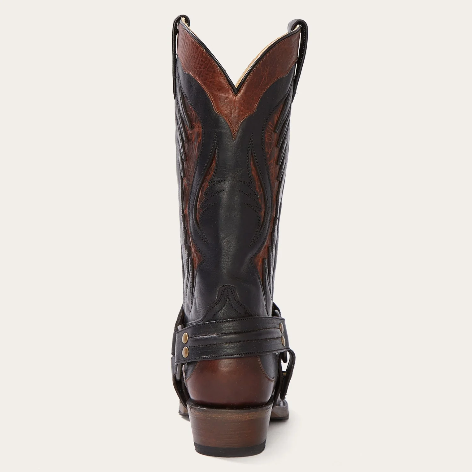 Biker Outlaw Oiled Leather Cowboy Boot - Image 4