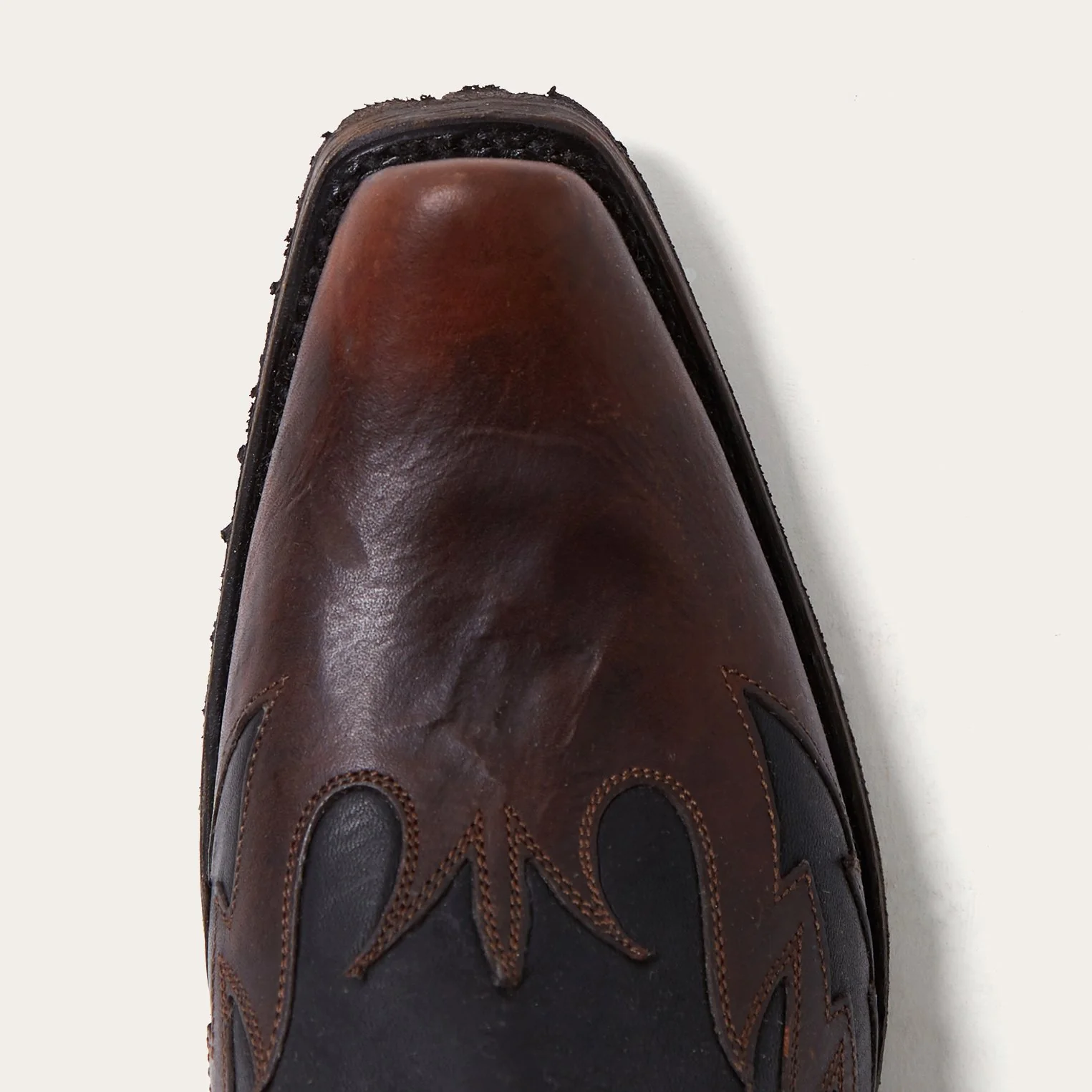 Biker Outlaw Oiled Leather Cowboy Boot - Image 5