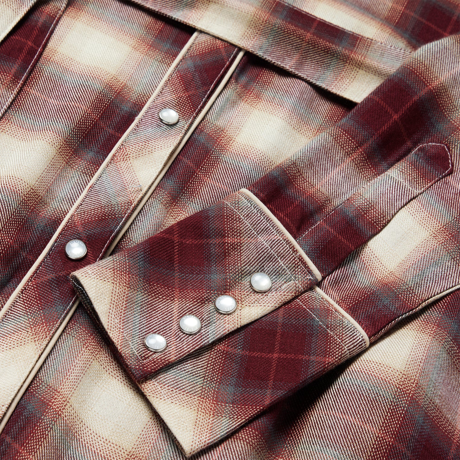 Black Cherry Plaid Shirt Dress - Image 4