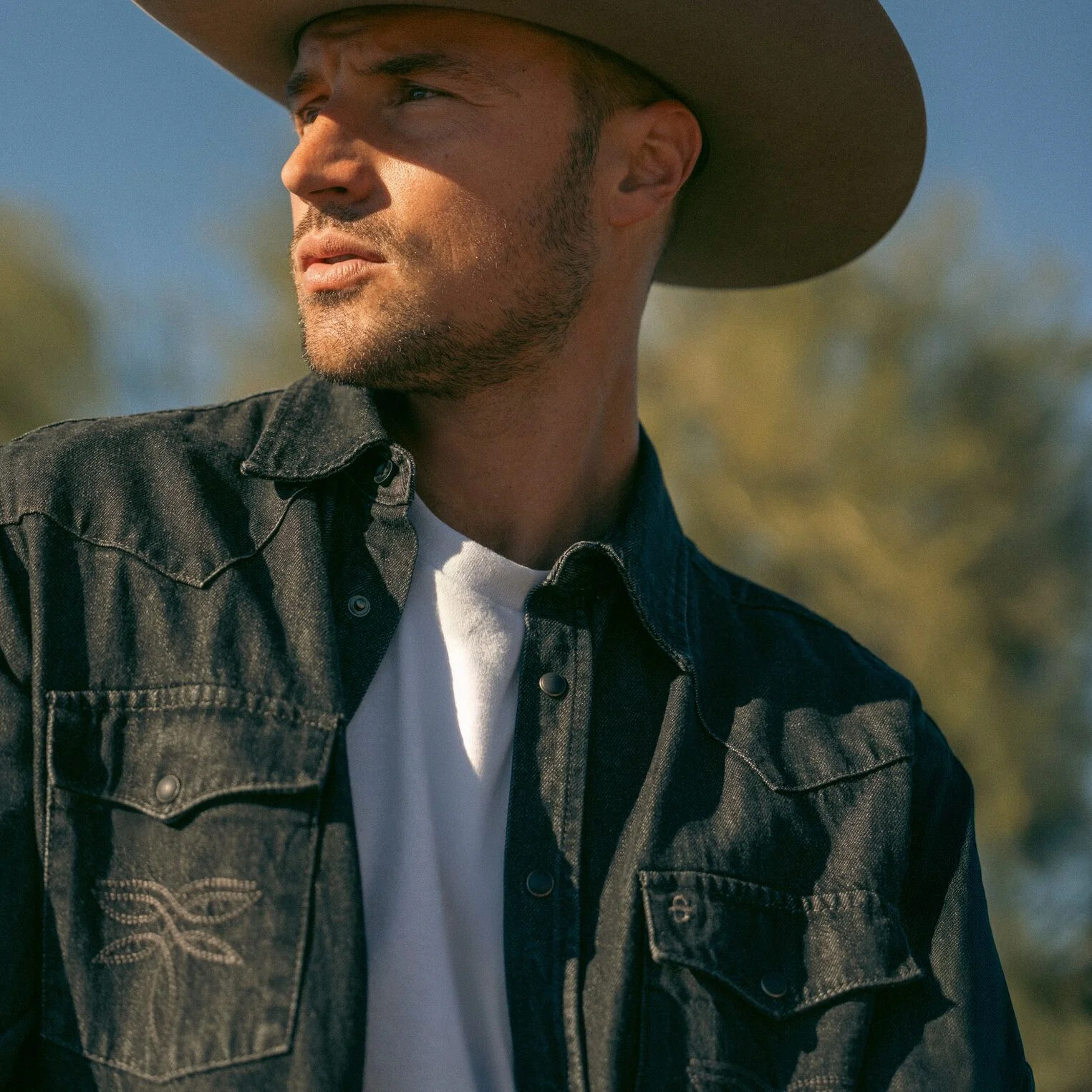 Boot Stitch Denim Shirt - Image 3