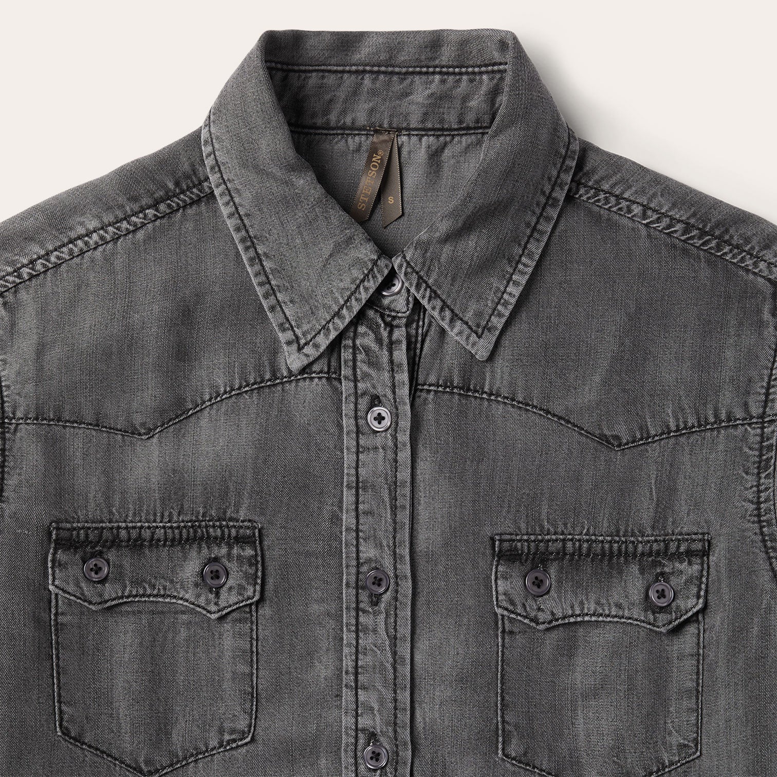 Boyfriend Fit Denim Shirt - Image 6