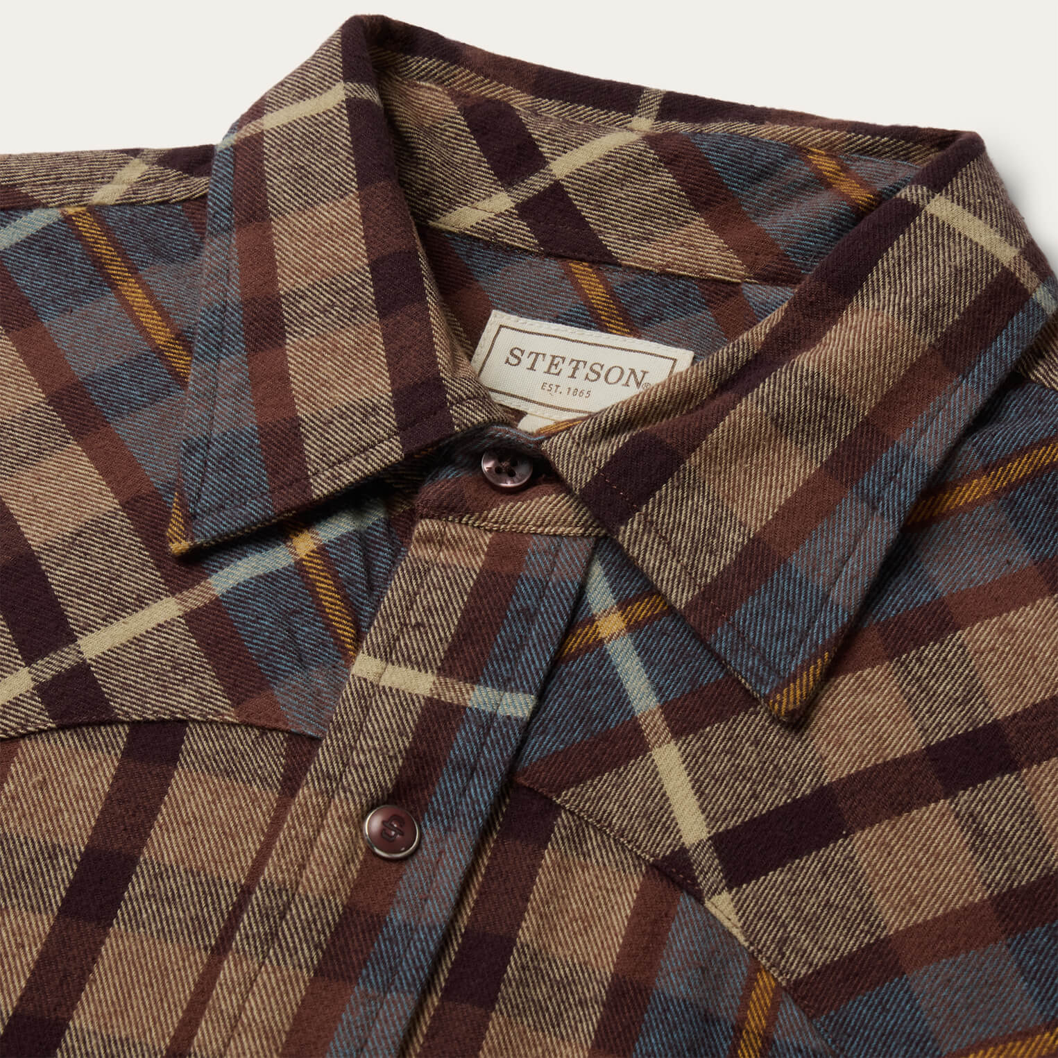 Brushed Flannel Western Shirt - Image 5