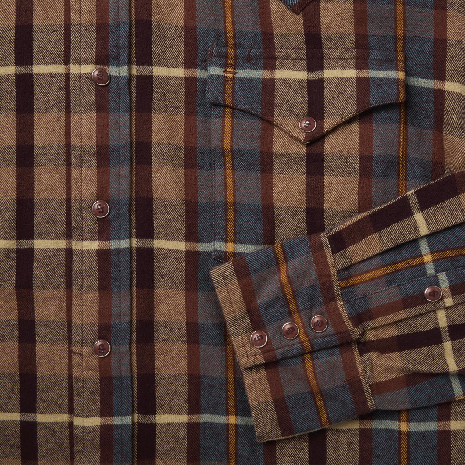 Brushed Flannel Western Shirt - Image 7