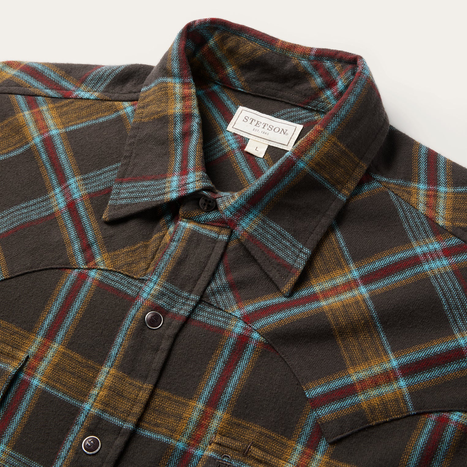 Brushed Twill Plaid Western Shirt - Image 3