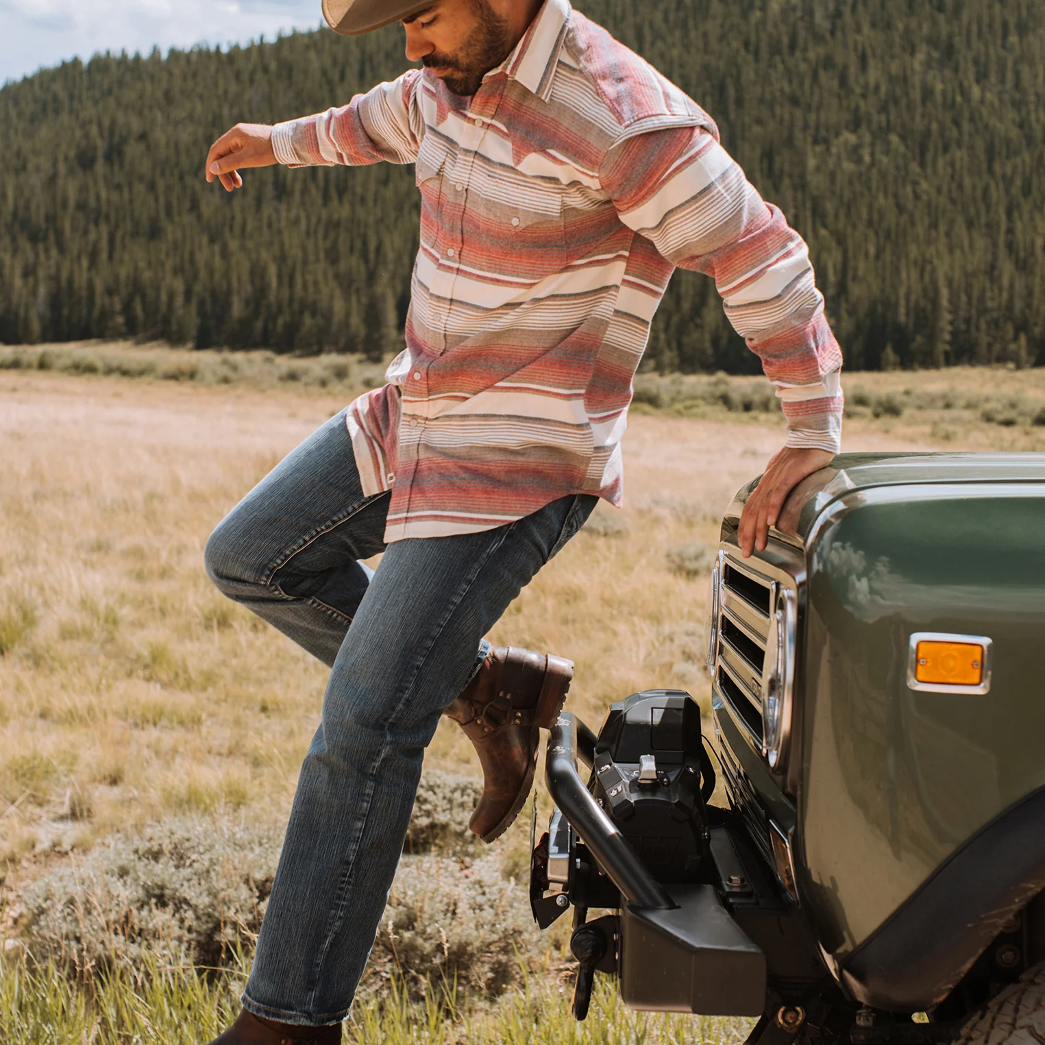 Brushed Twill Striped Shirt - Image 3