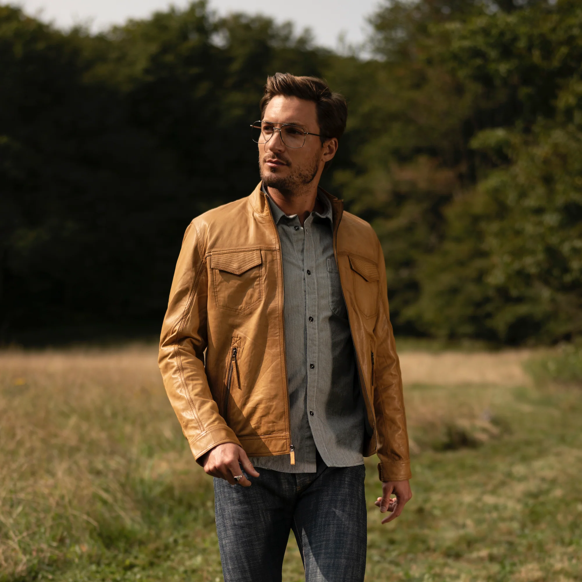 Butter Soft Distressed Leather Jacket - Image 2