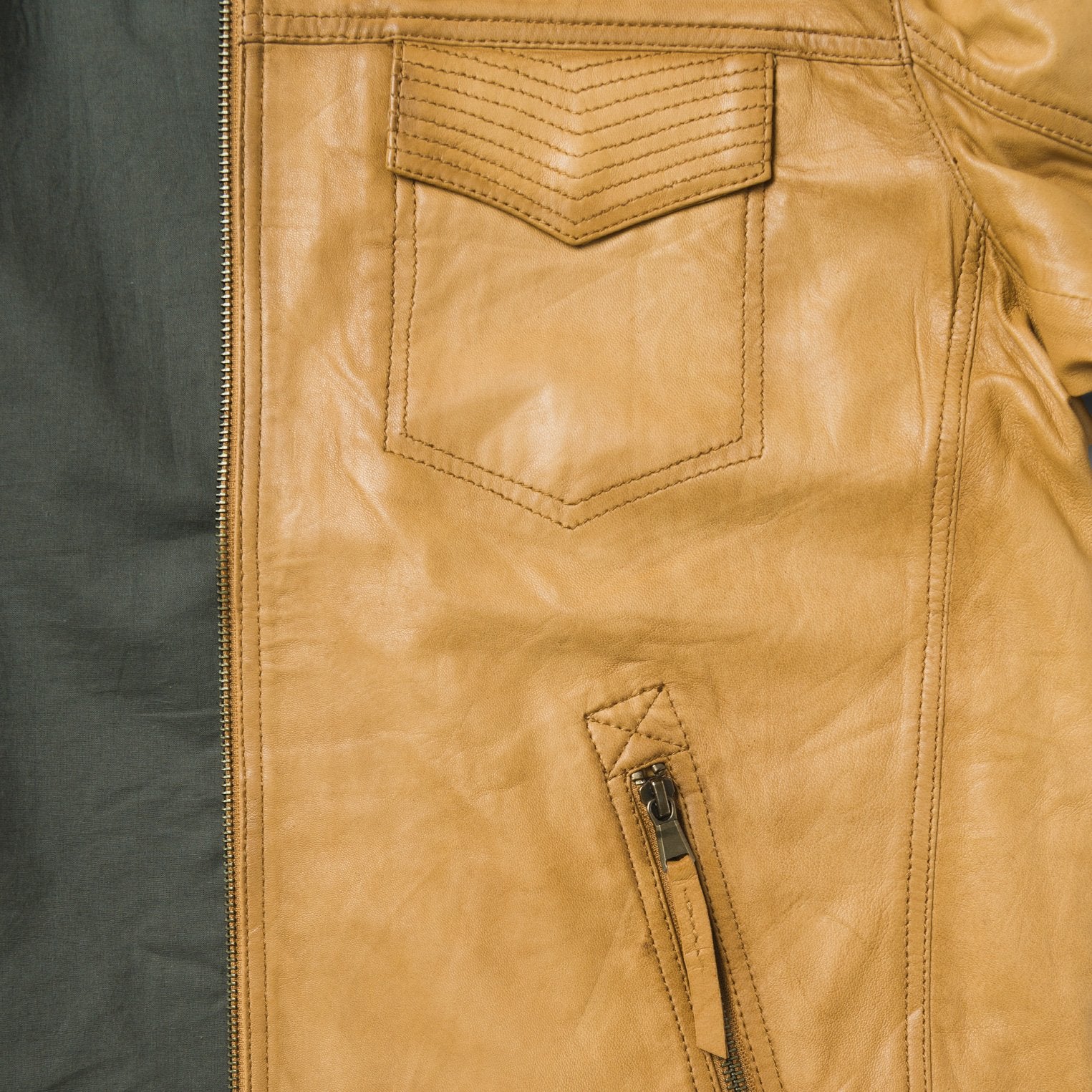 Butter Soft Distressed Leather Jacket - Image 5