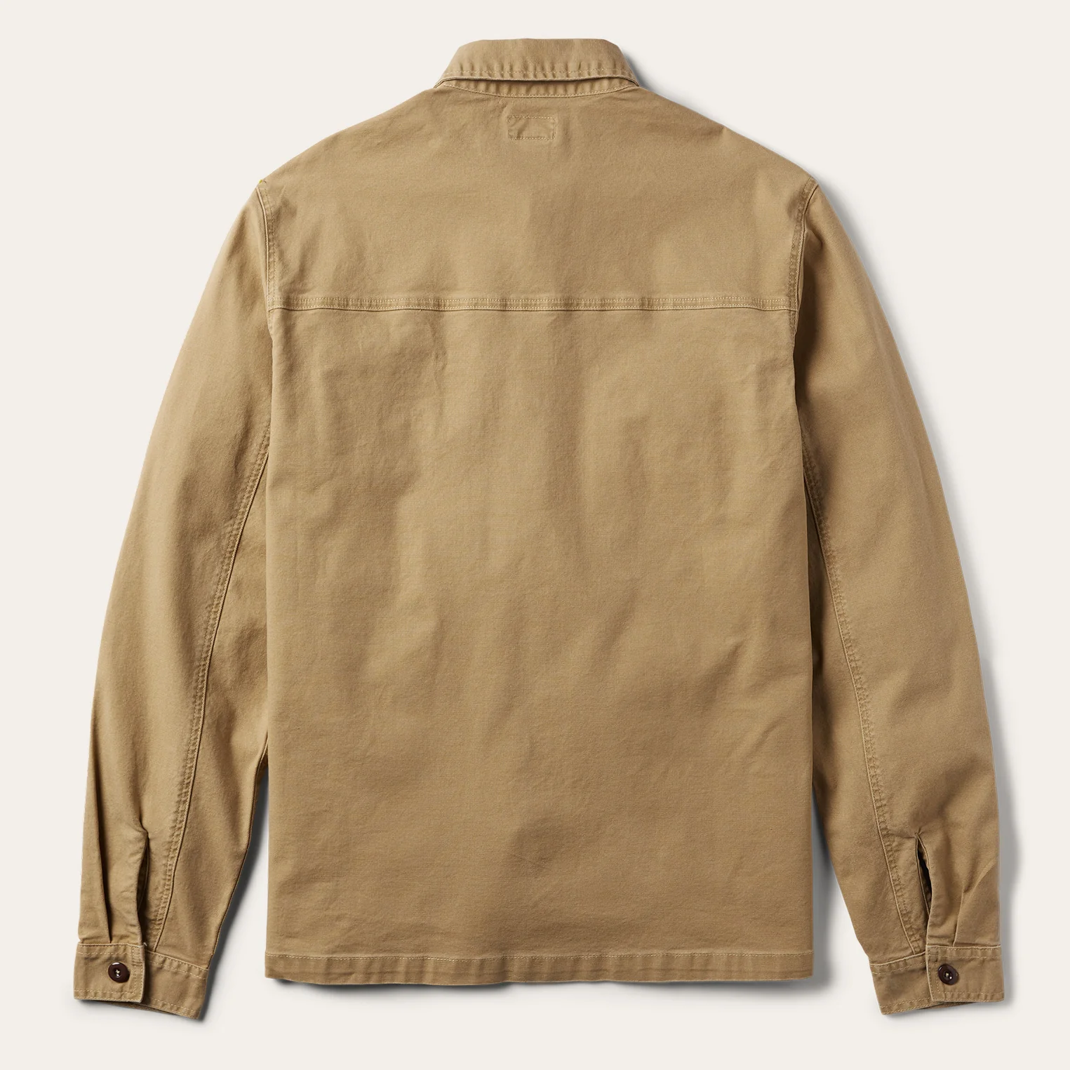 Camel Stretch Canvas Shirt Jacket - Image 6