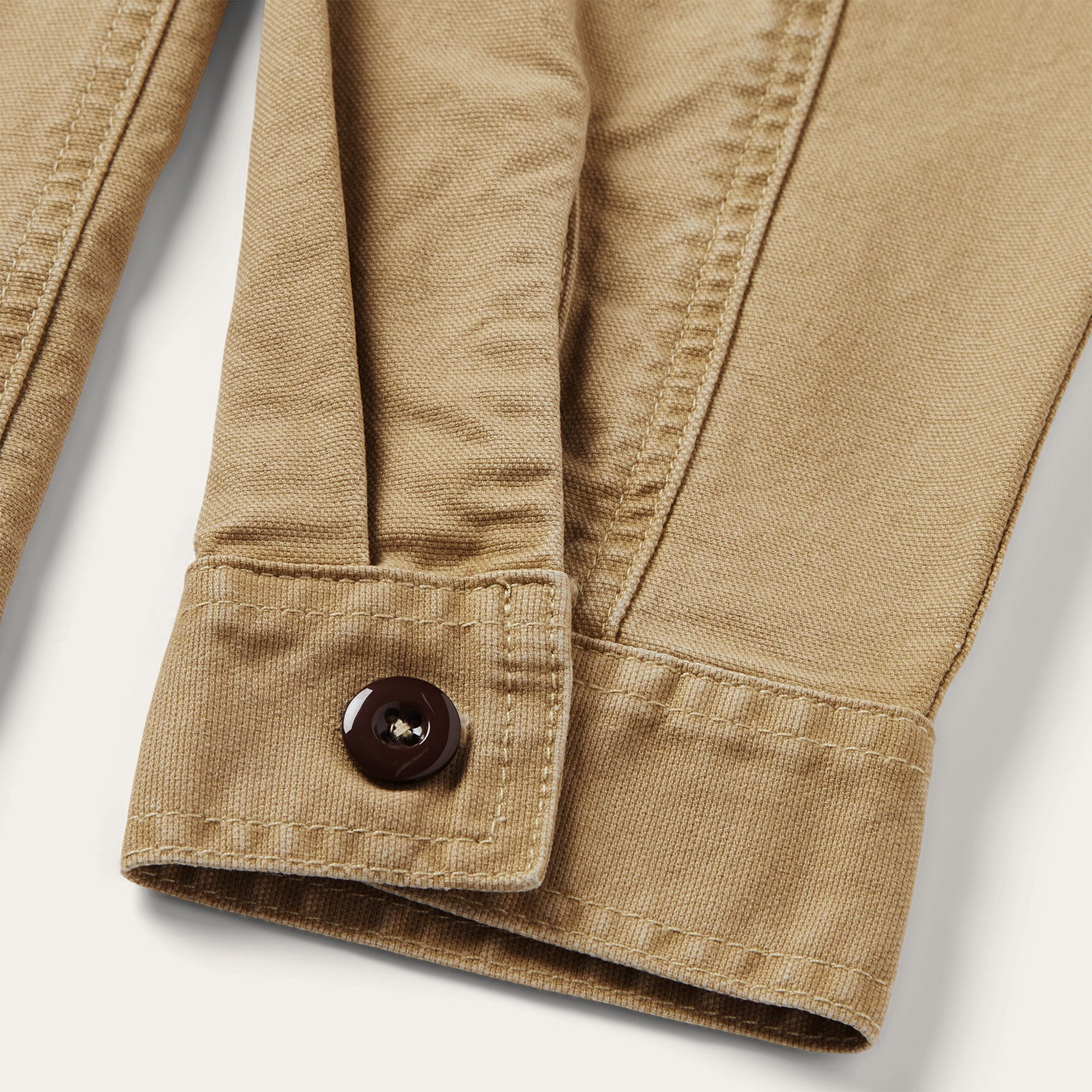 Camel Stretch Canvas Shirt Jacket - Image 9