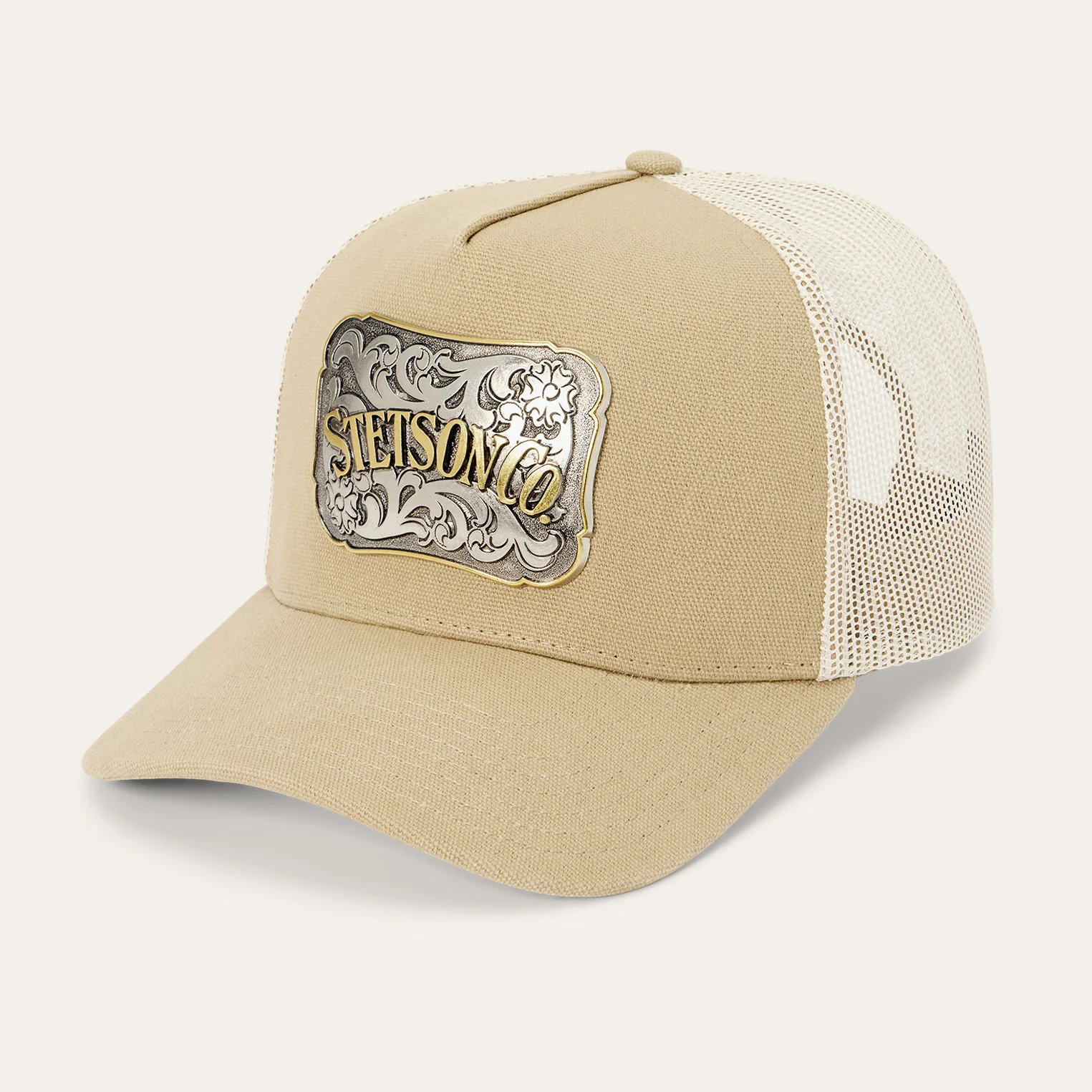 Canvas Plaque Trucker Hat - Image 2