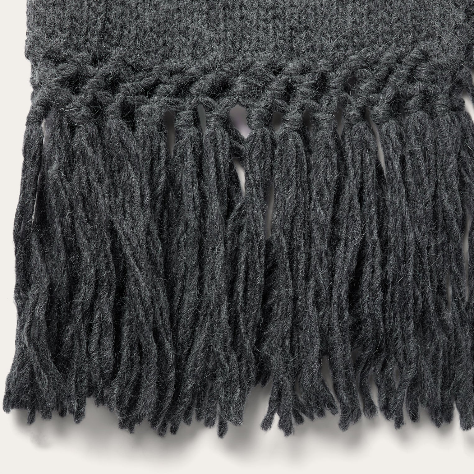 Charcoal Fringed Cardigan - Image 4
