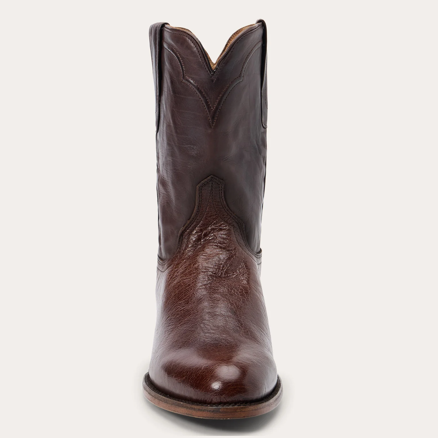 Clay Smooth Ostrich Roper Boots - Image 3