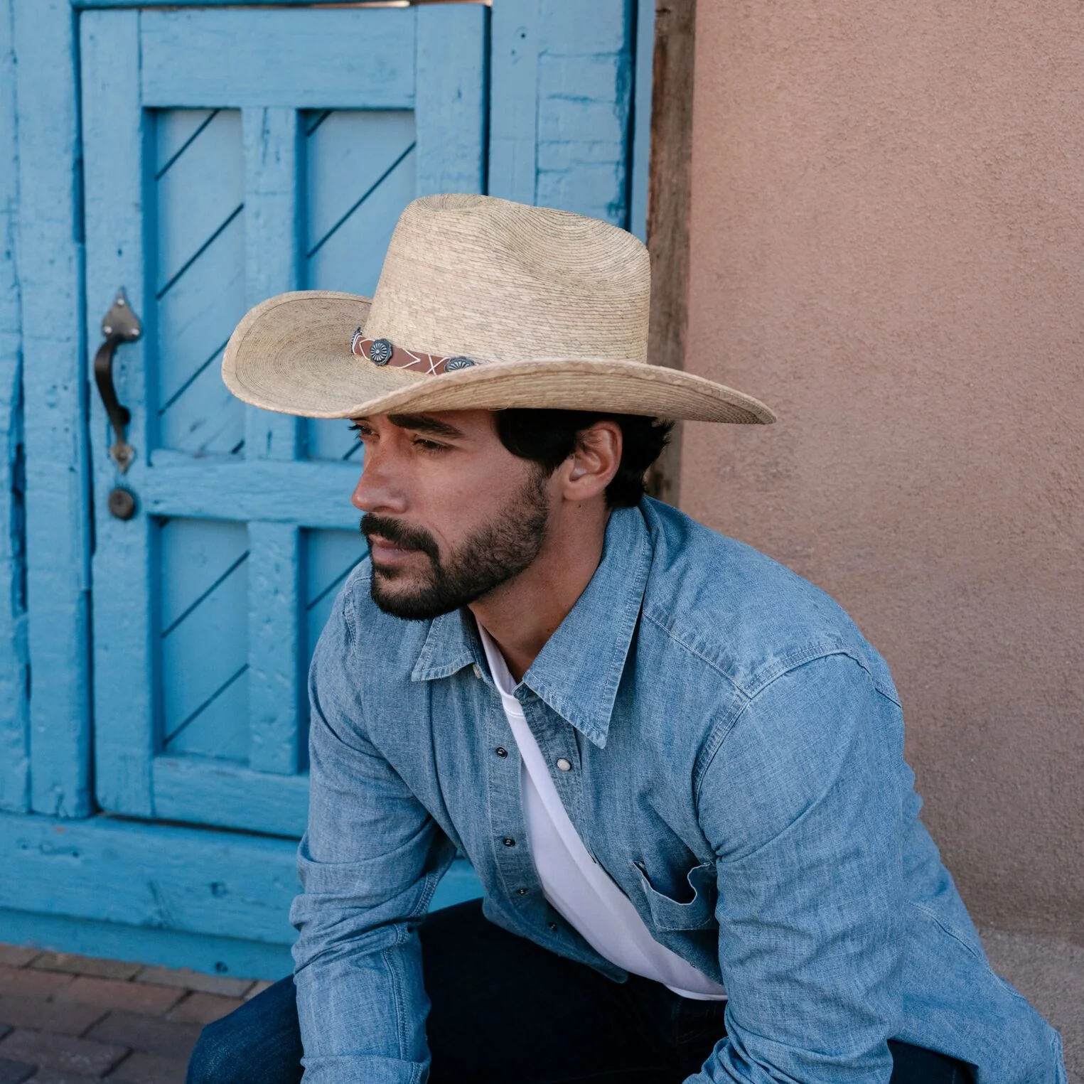 Cowhand Mexican Palm Cowboy Hat - Image 2