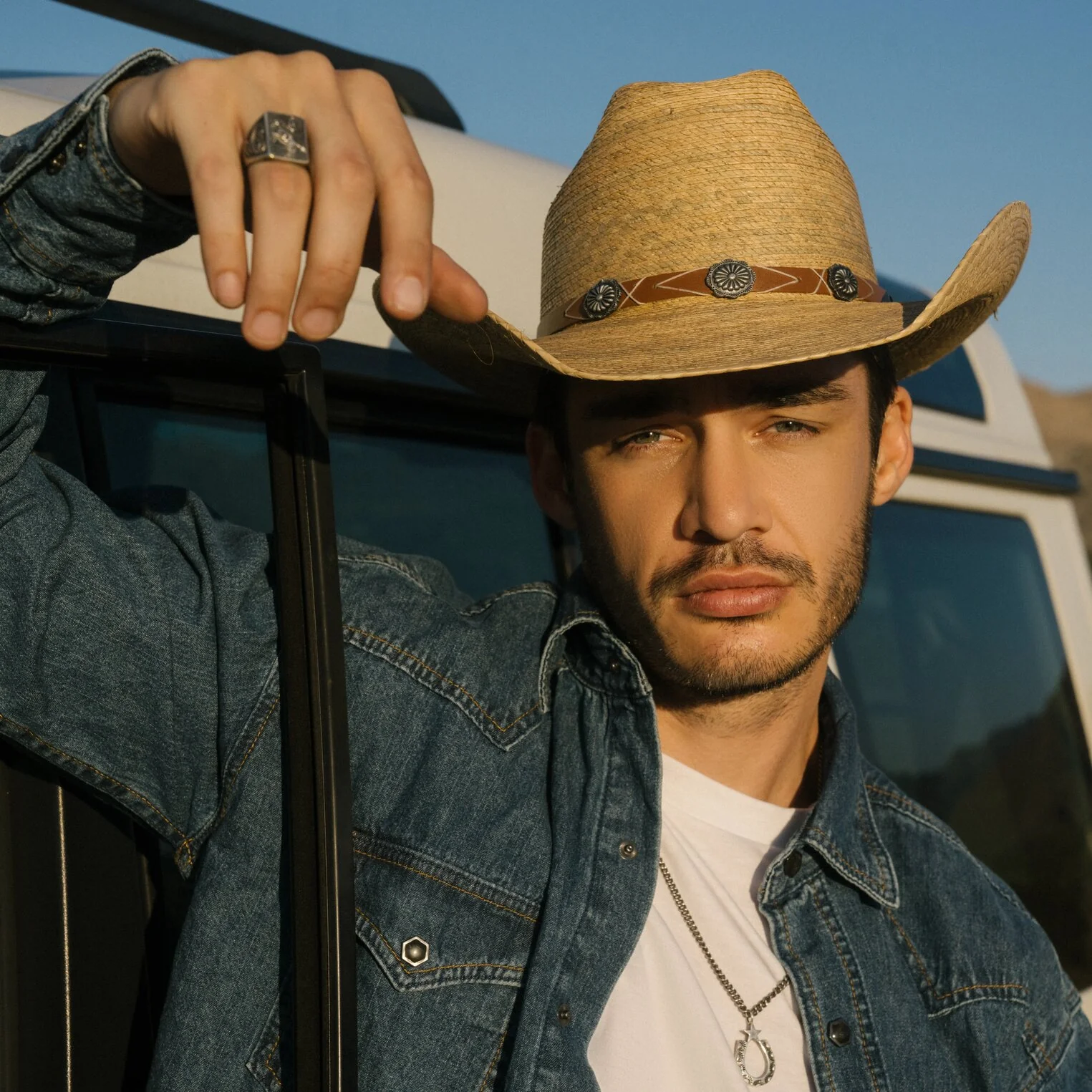 Cowhand Mexican Palm Cowboy Hat - Image 6