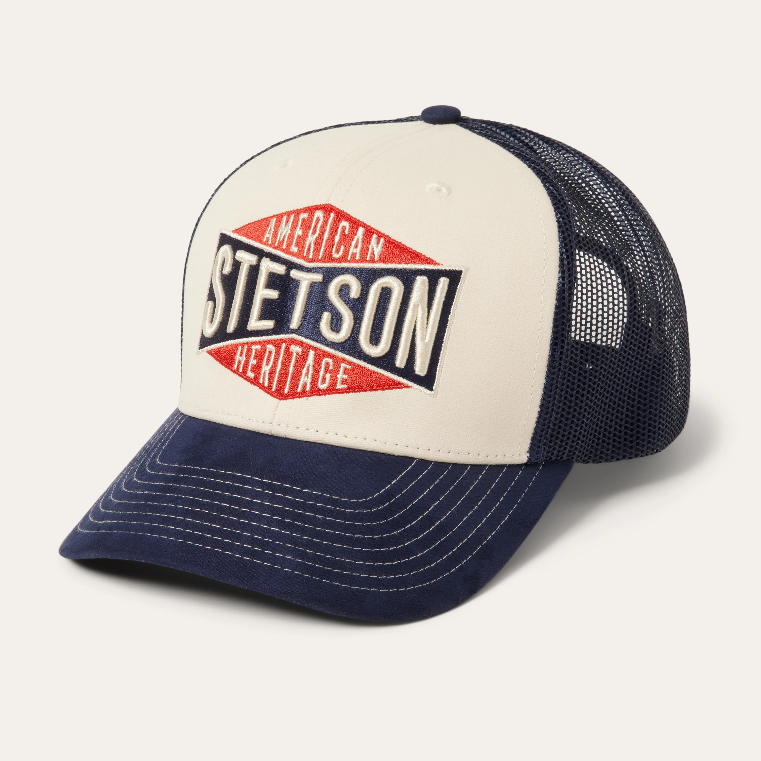 Cream American Heritage Trucker Cap - Image 2