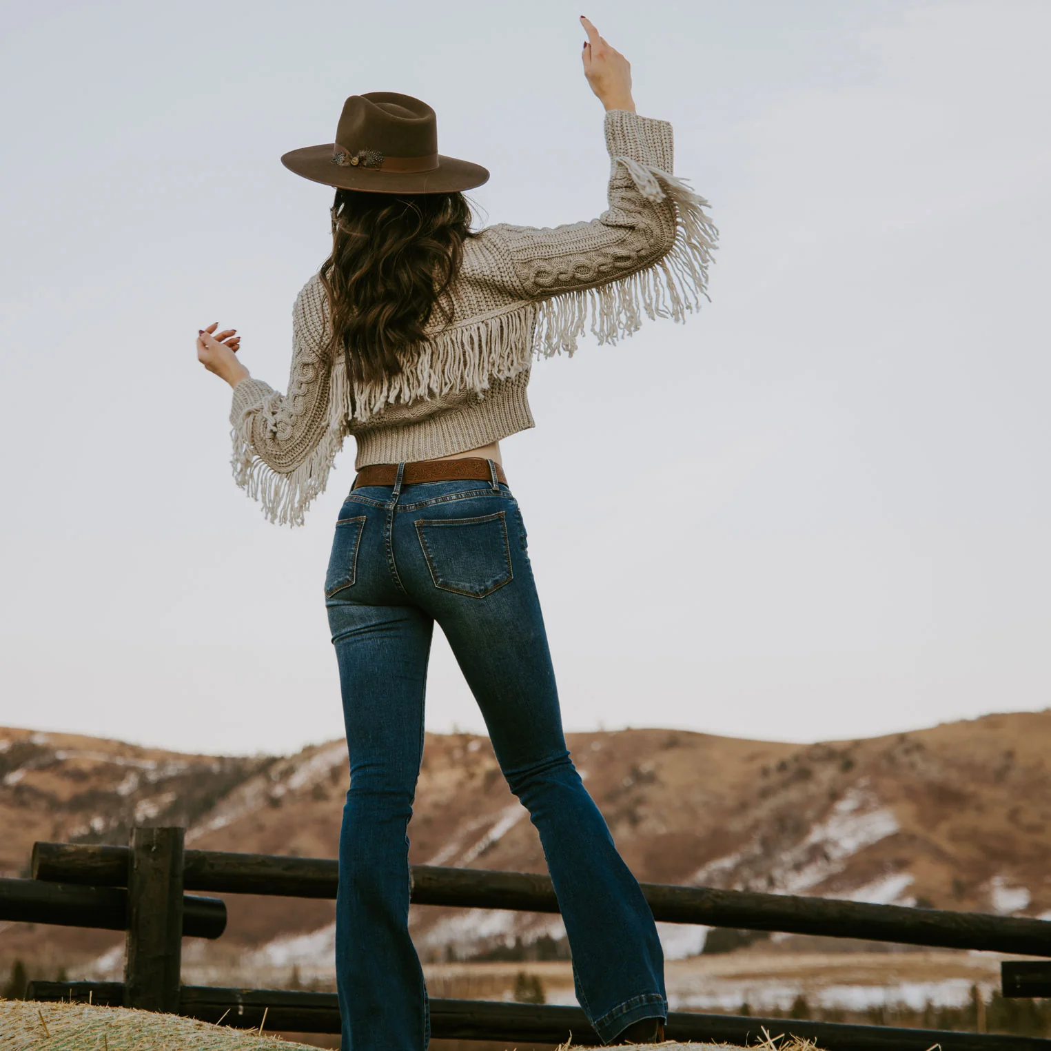 Cream Fringed Cardigan - Image 2