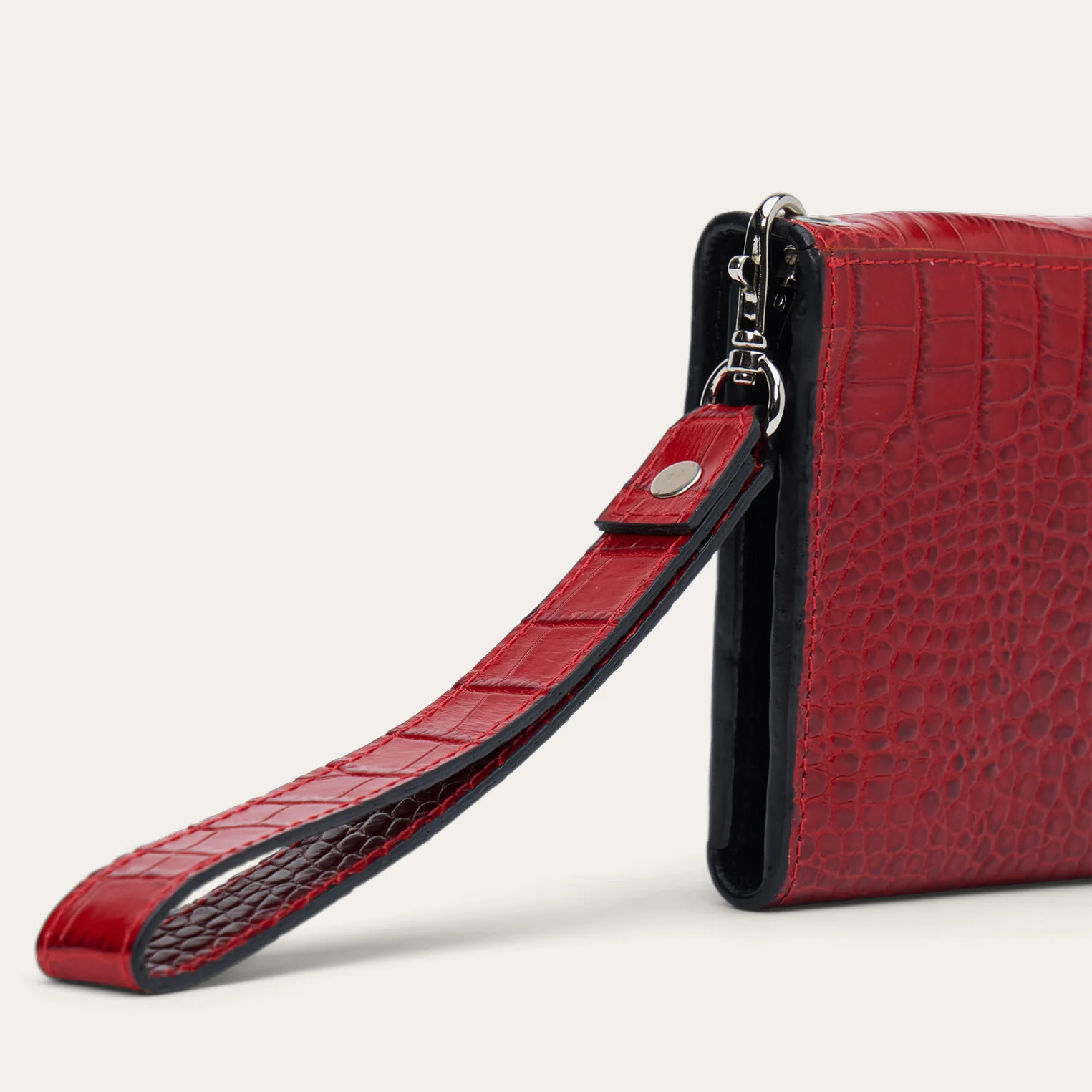 Croco Embossed Clutch Wallet - Image 6