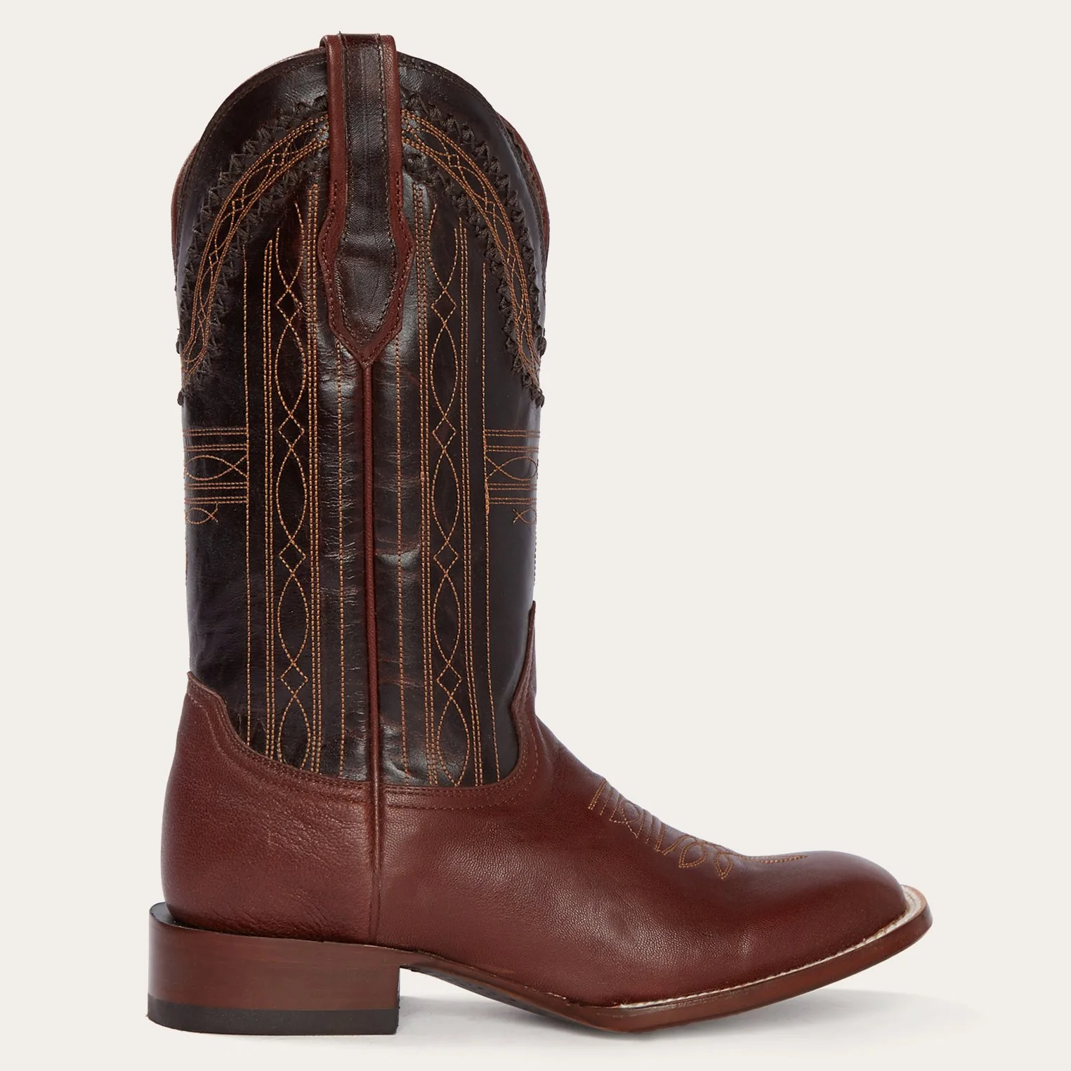 Denver Brown Goat Hand Stitched Cowboy Boot - Image 2