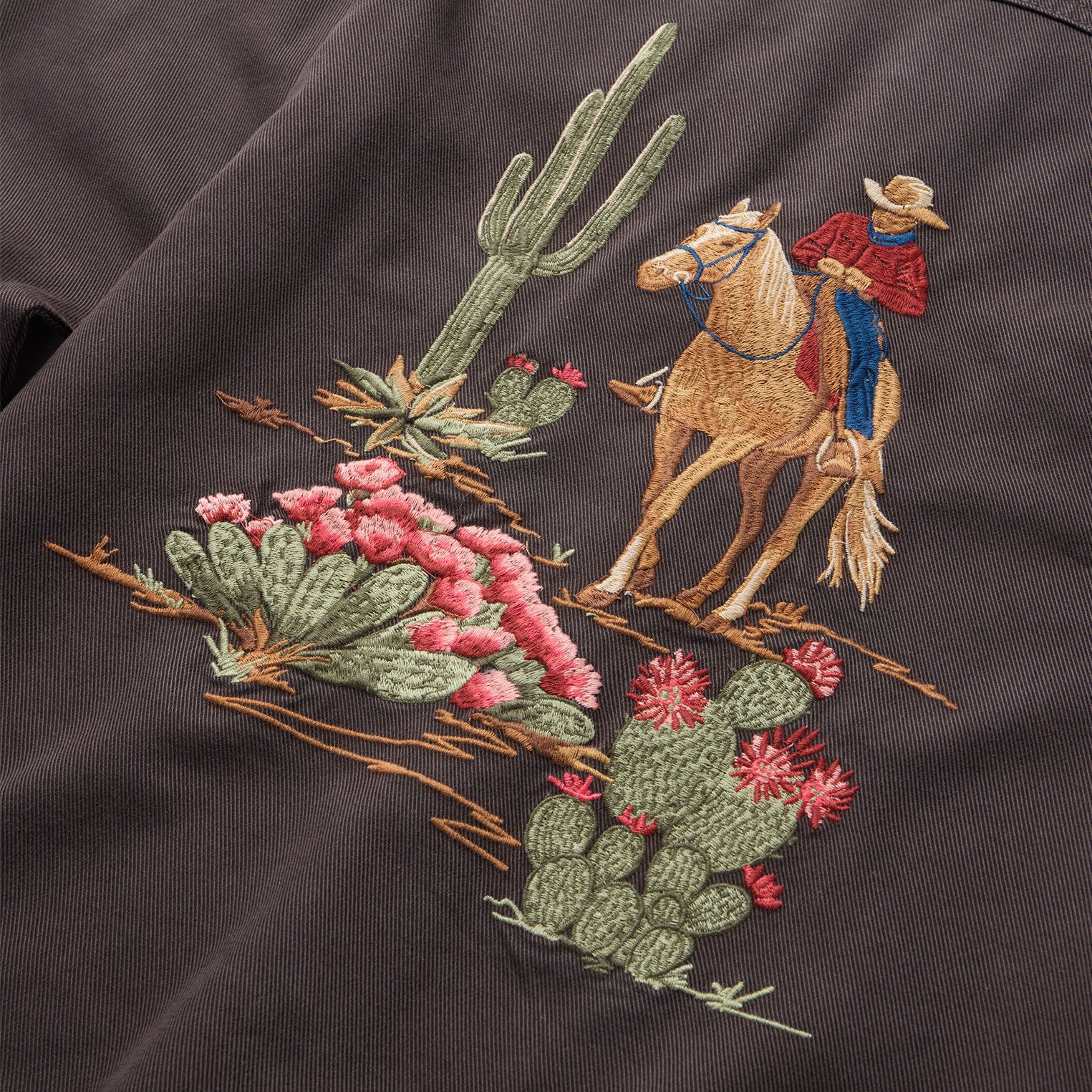 Desert Scene Embroidered Western Shirt - Image 4