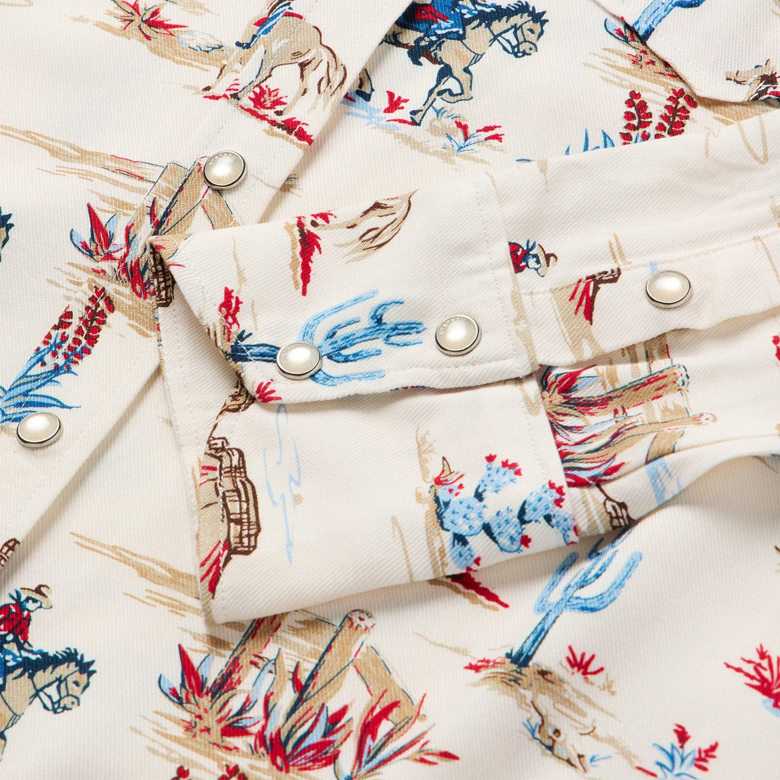 Desert Trail Print Western Shirt - Image 5