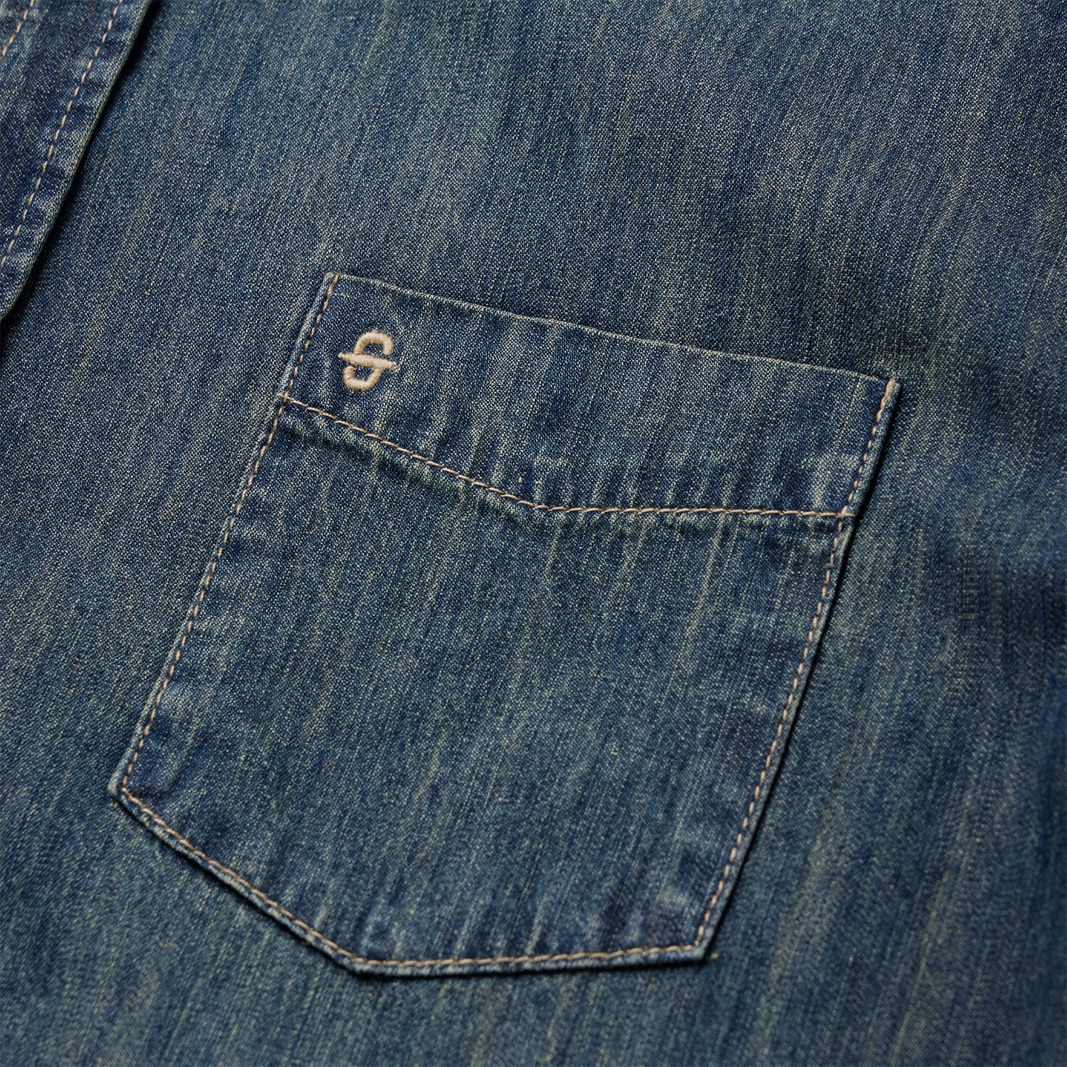 Dark Denim Western Shirt - Image 6