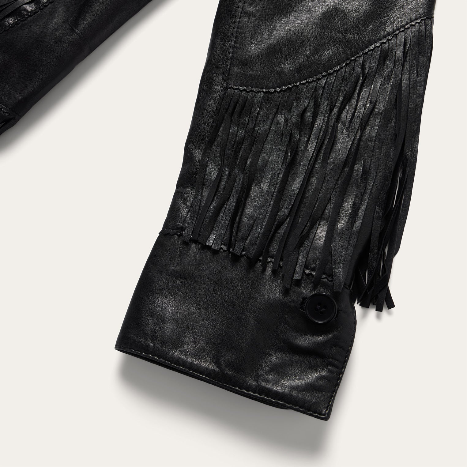 Fringe Leather Jacket - Image 5