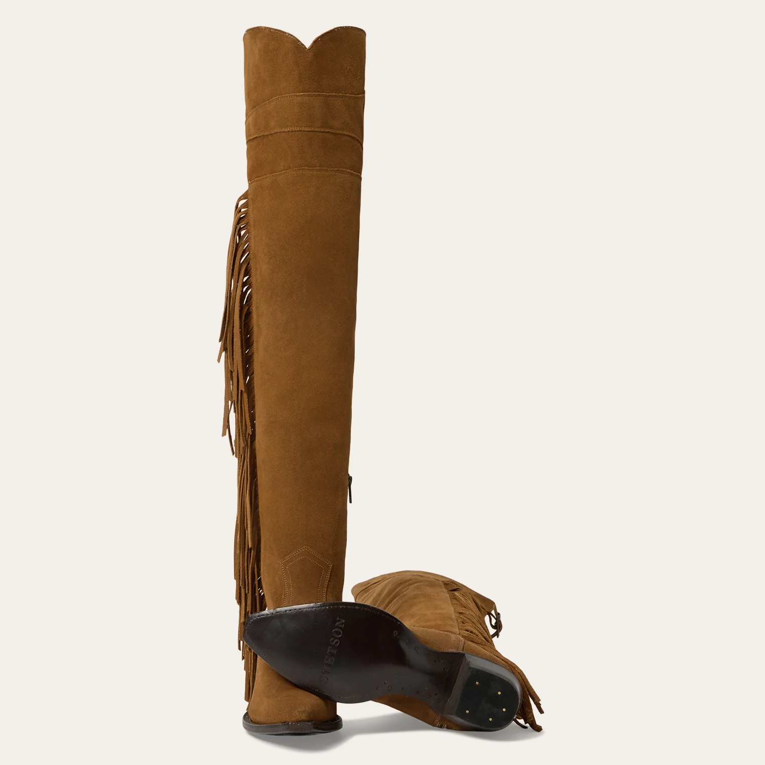 Glam Over-The-Knee Fringe Boot - Image 6