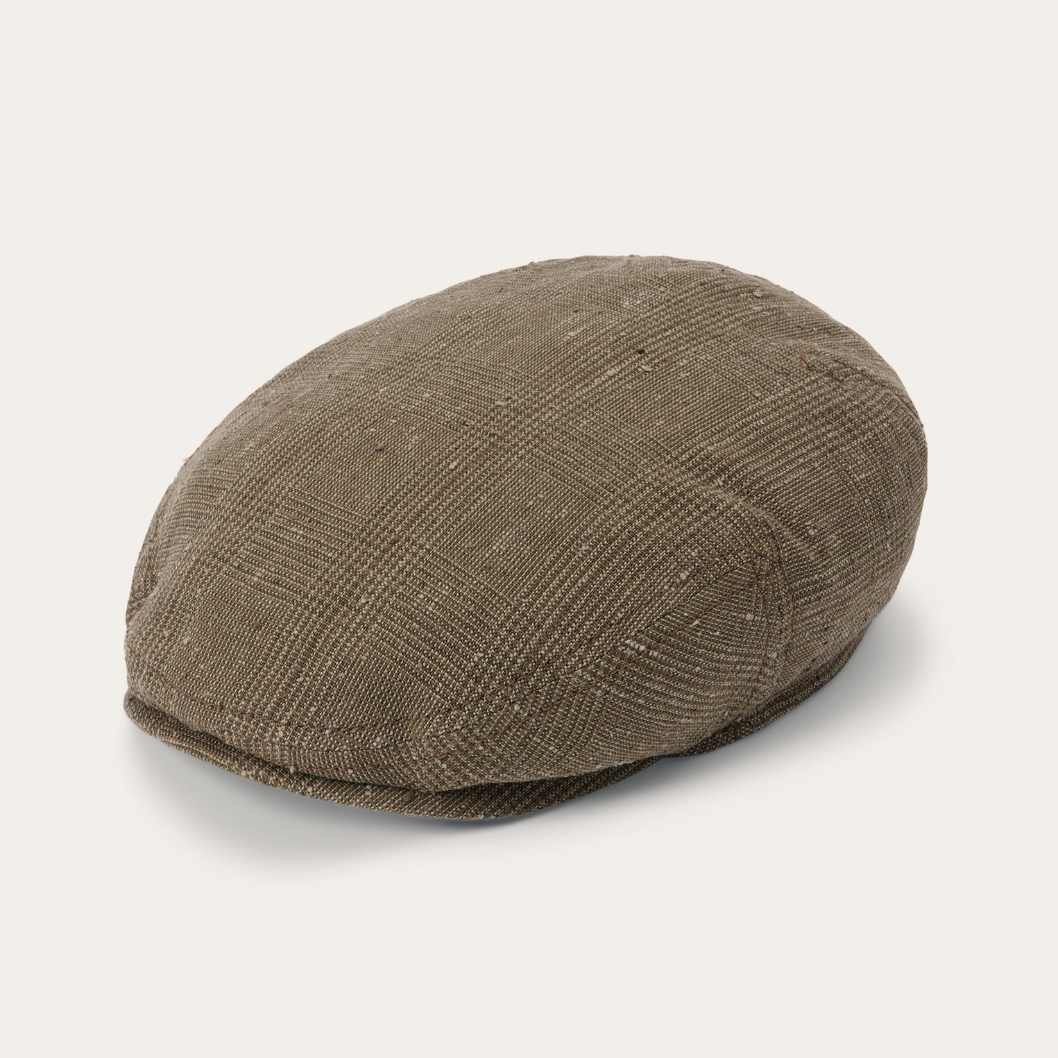 Glen Check Linen/Silk Kent Cap - Image 2