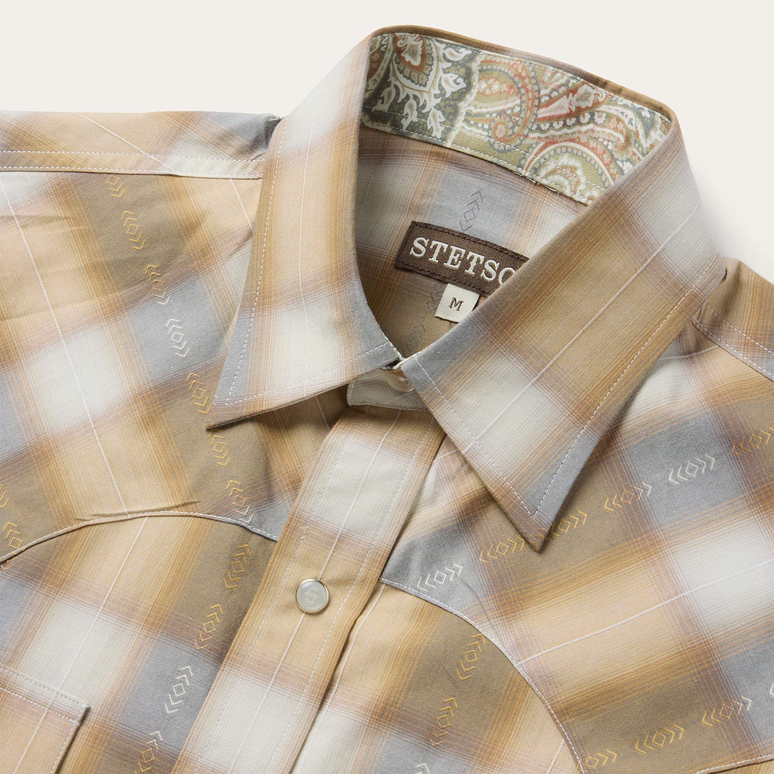 Gold Dust Plaid Western Shirt - Image 3