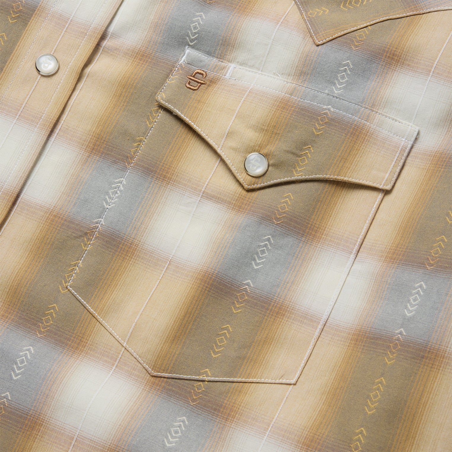 Gold Dust Plaid Western Shirt - Image 4