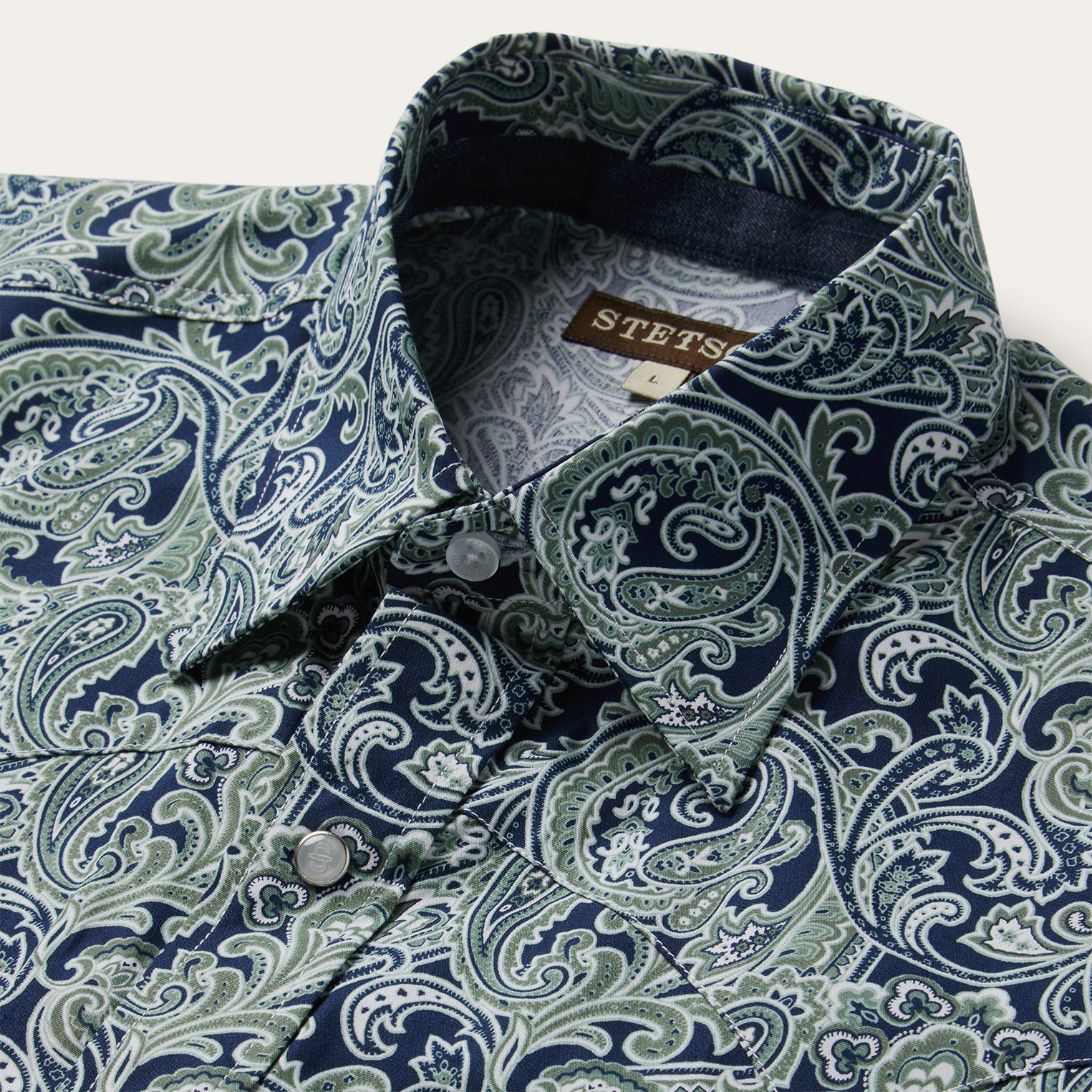 Greenspring Paisley Print Western Shirt - Image 3