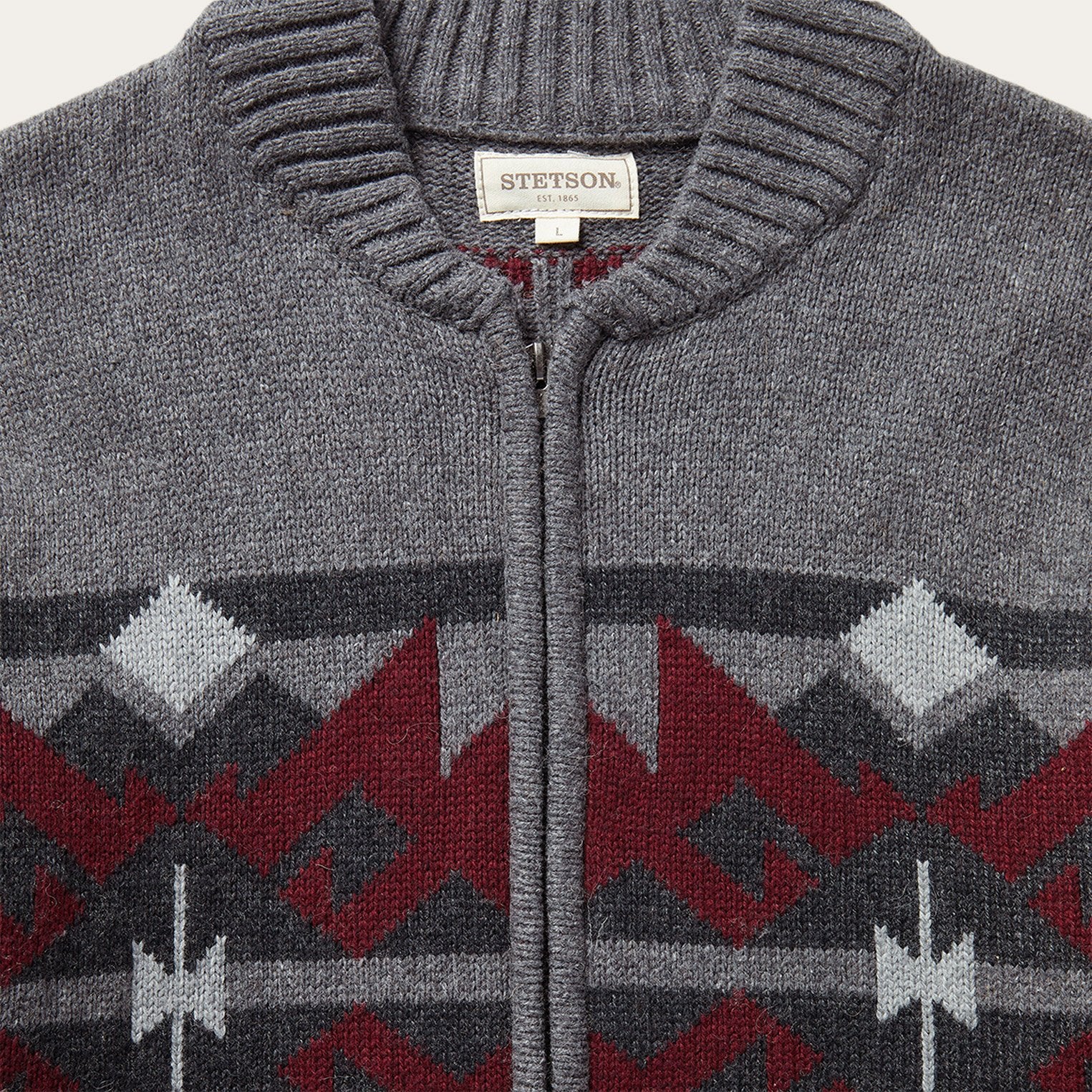 Grey Aztec Cardigan - Image 3