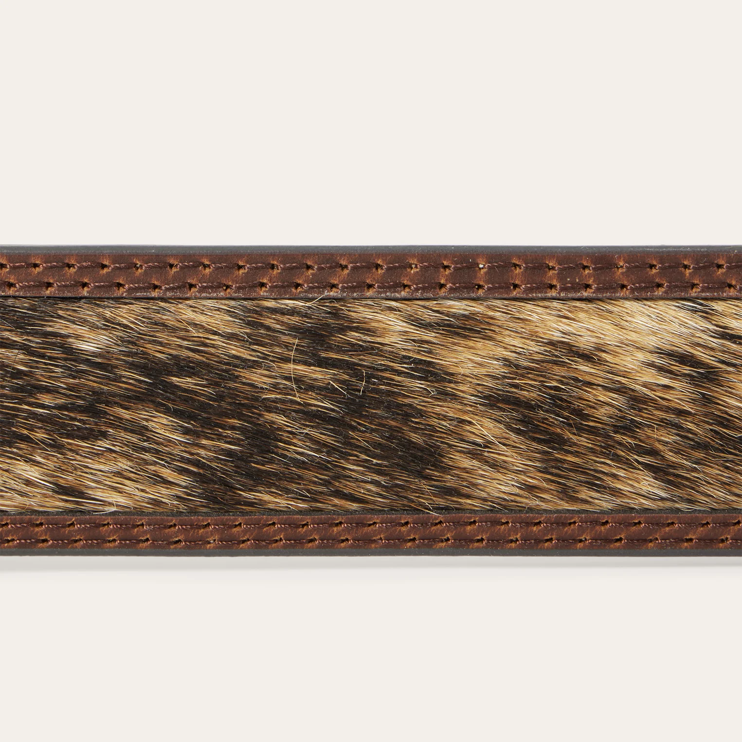 Hair-on-Hide Tooled Tab Belt - Image 7
