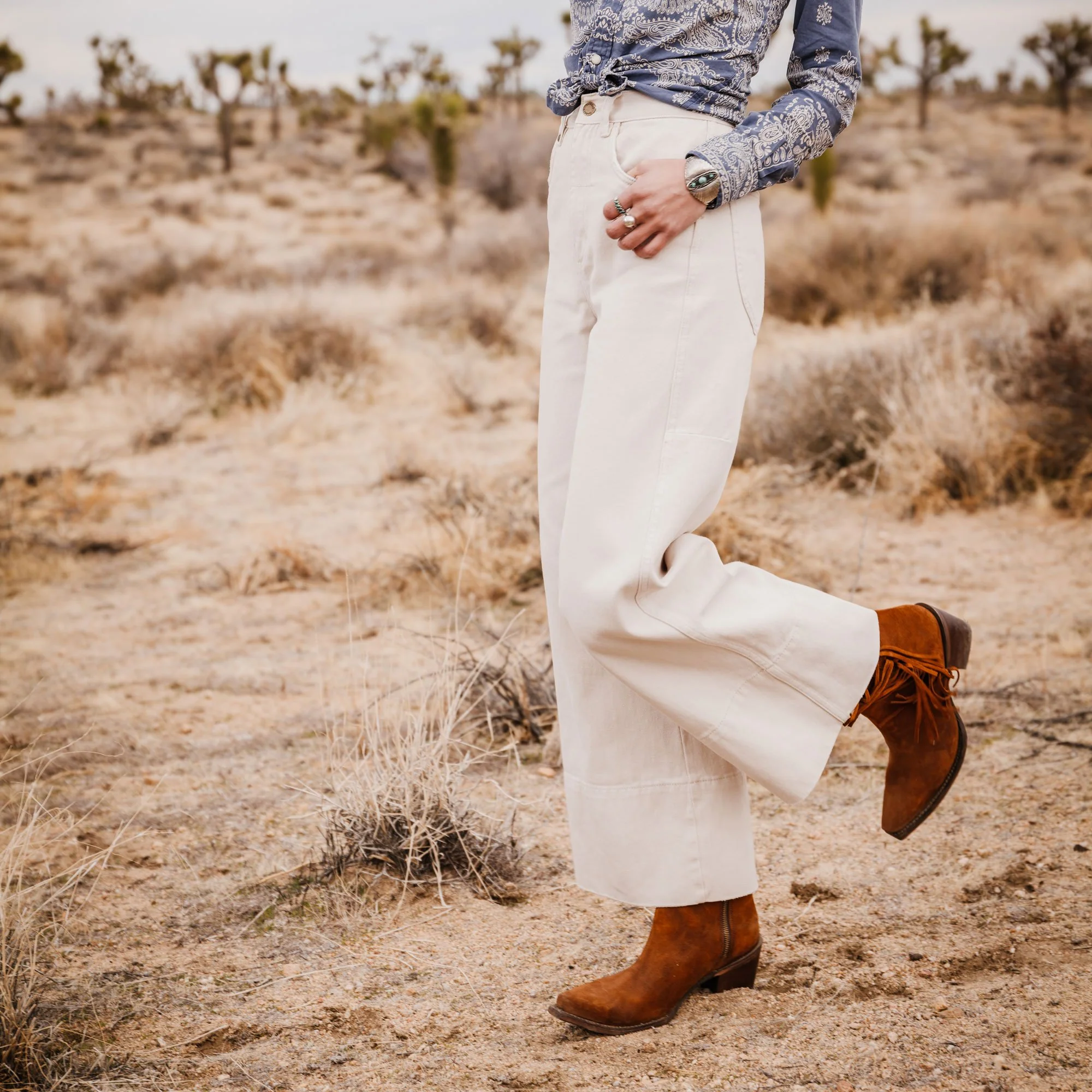 Halle Suede Fringe Side Zip Boot - Image 3