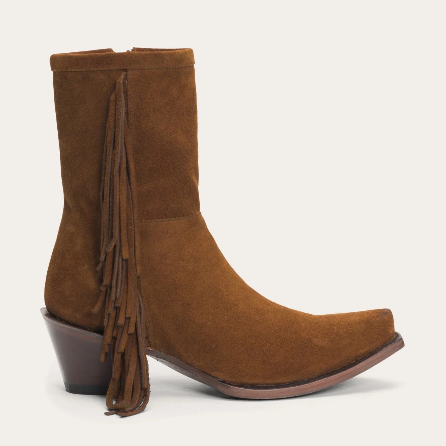Halle Suede Fringe Side Zip Boot - Image 5