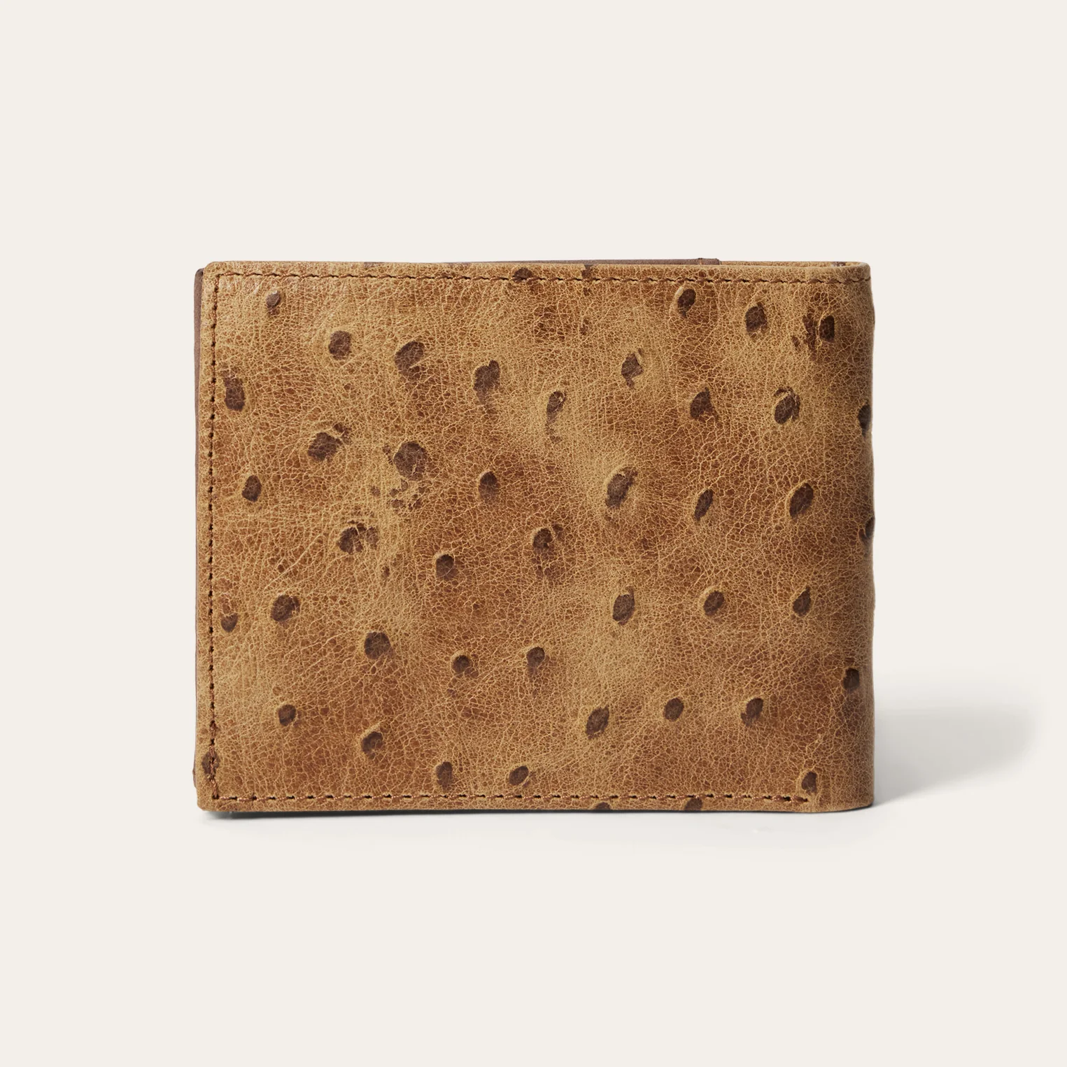 Tooled Embossed Ostrich Bi-Fold Wallet - Image 3