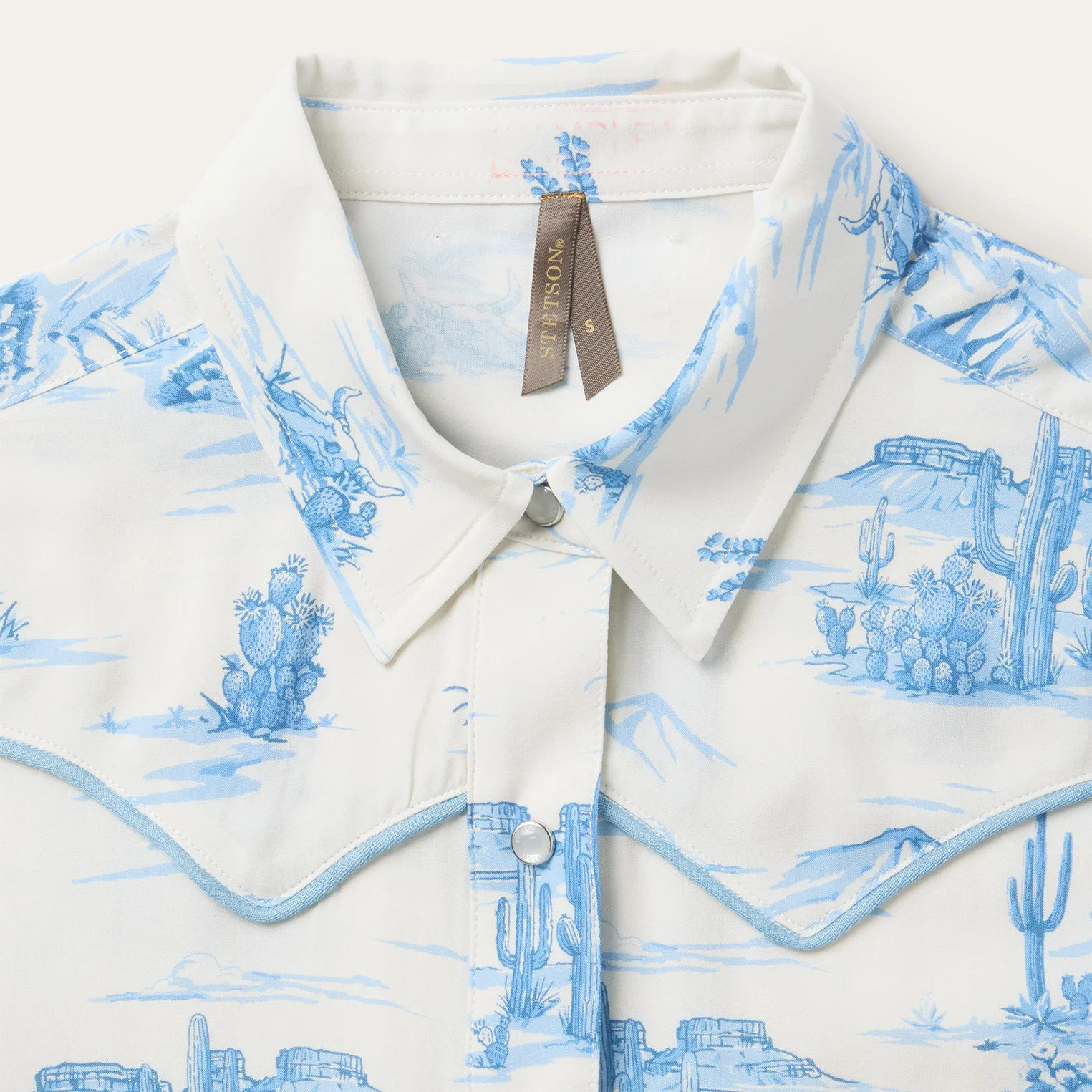 Indigo Trail Print Shirt - Image 4