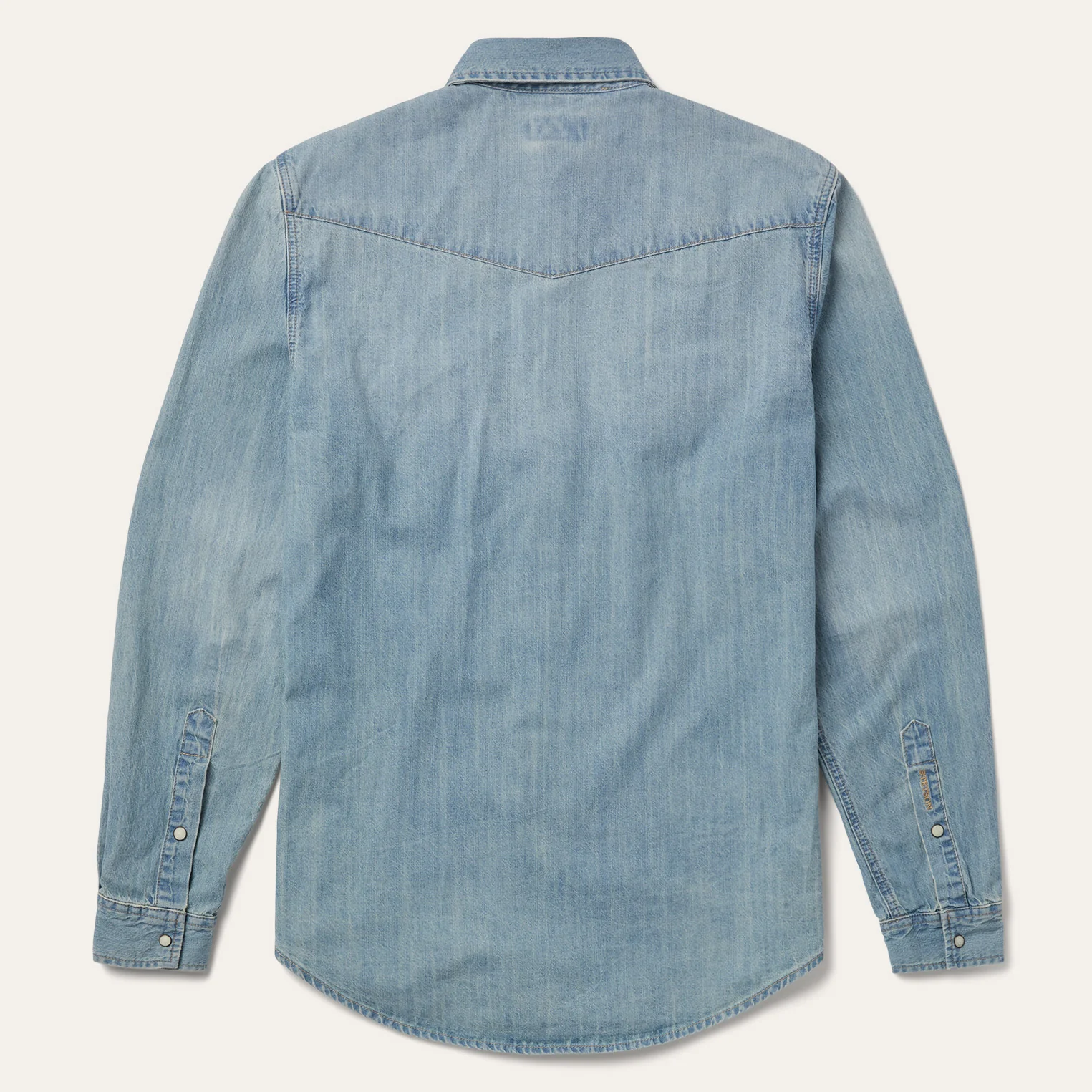 Long-Sleeved Denim Shirt - Image 7