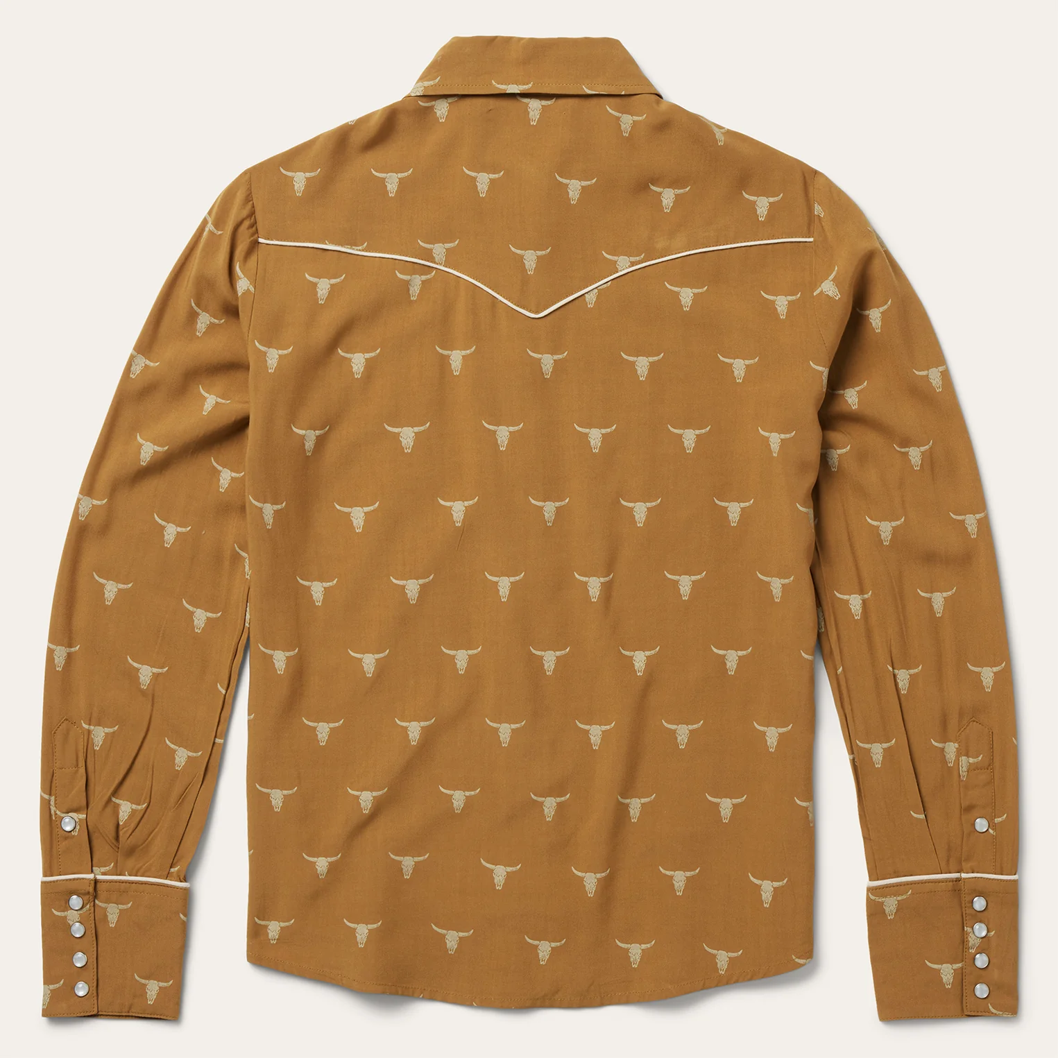 Mojave Longhorn Print Snap Western Shirt - Image 2
