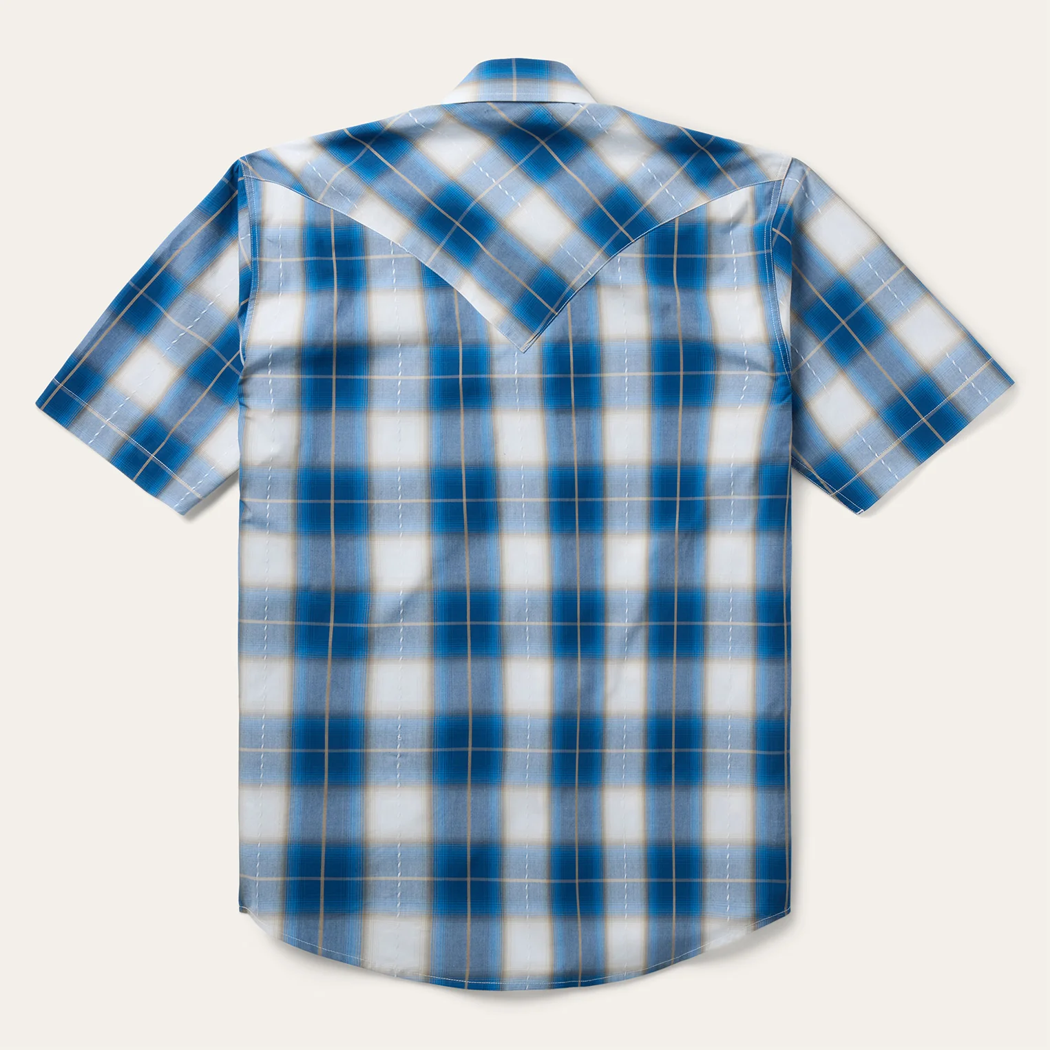 Ombre Plaid Short Sleeve Shirt - Image 2